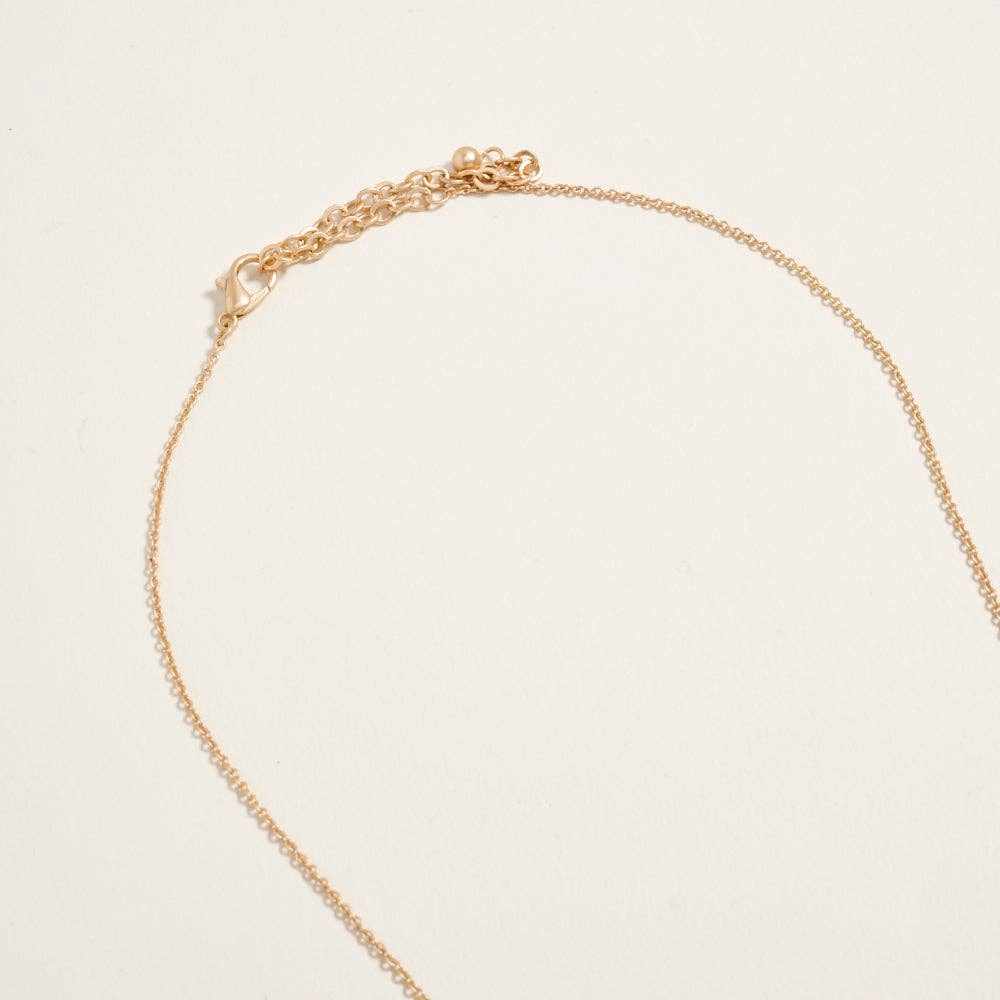 16 Inch Metal Puffy Mama Charm Mom Mother Ma Chain Necklace