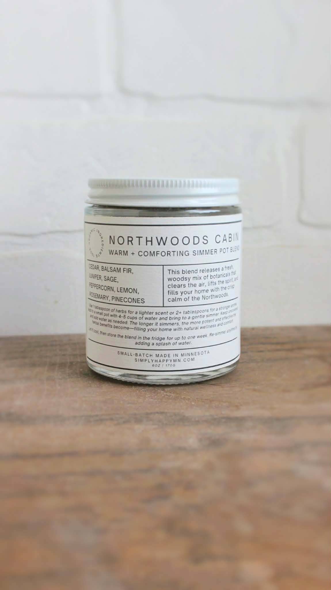 Northwoods Cabin Warm + Comforting Simmer Pot Blend