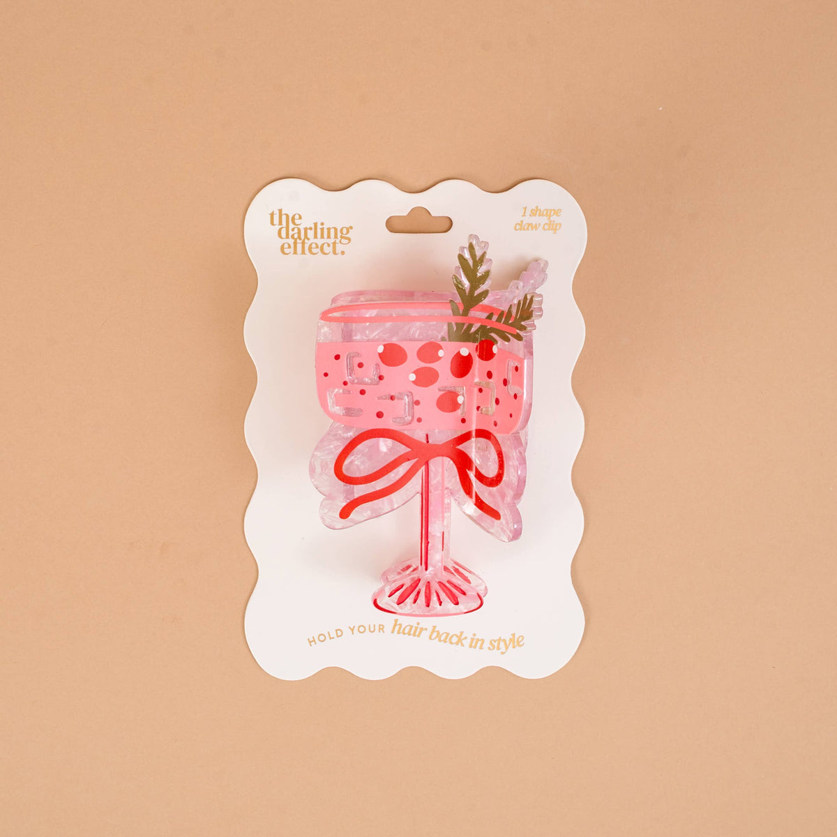 Shape Up Claw Clip - Cranberry Cosmo