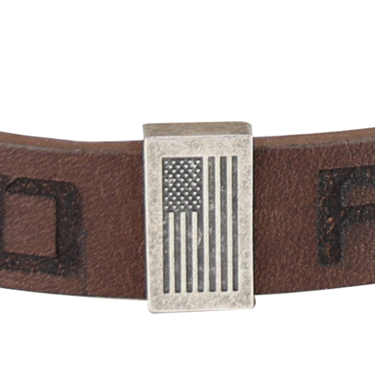 Hold Fast Flag Snap Bracelet