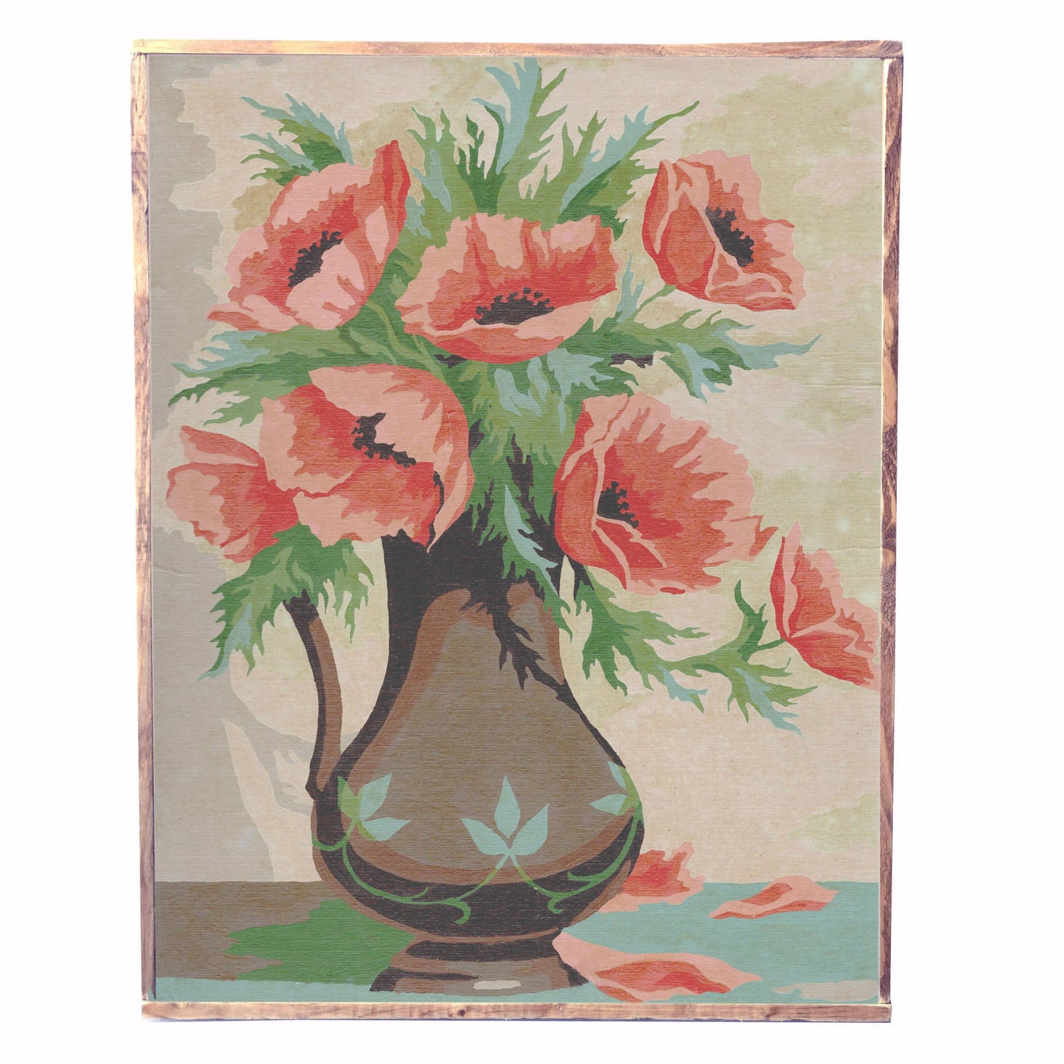 Paint By Number Poppy Print