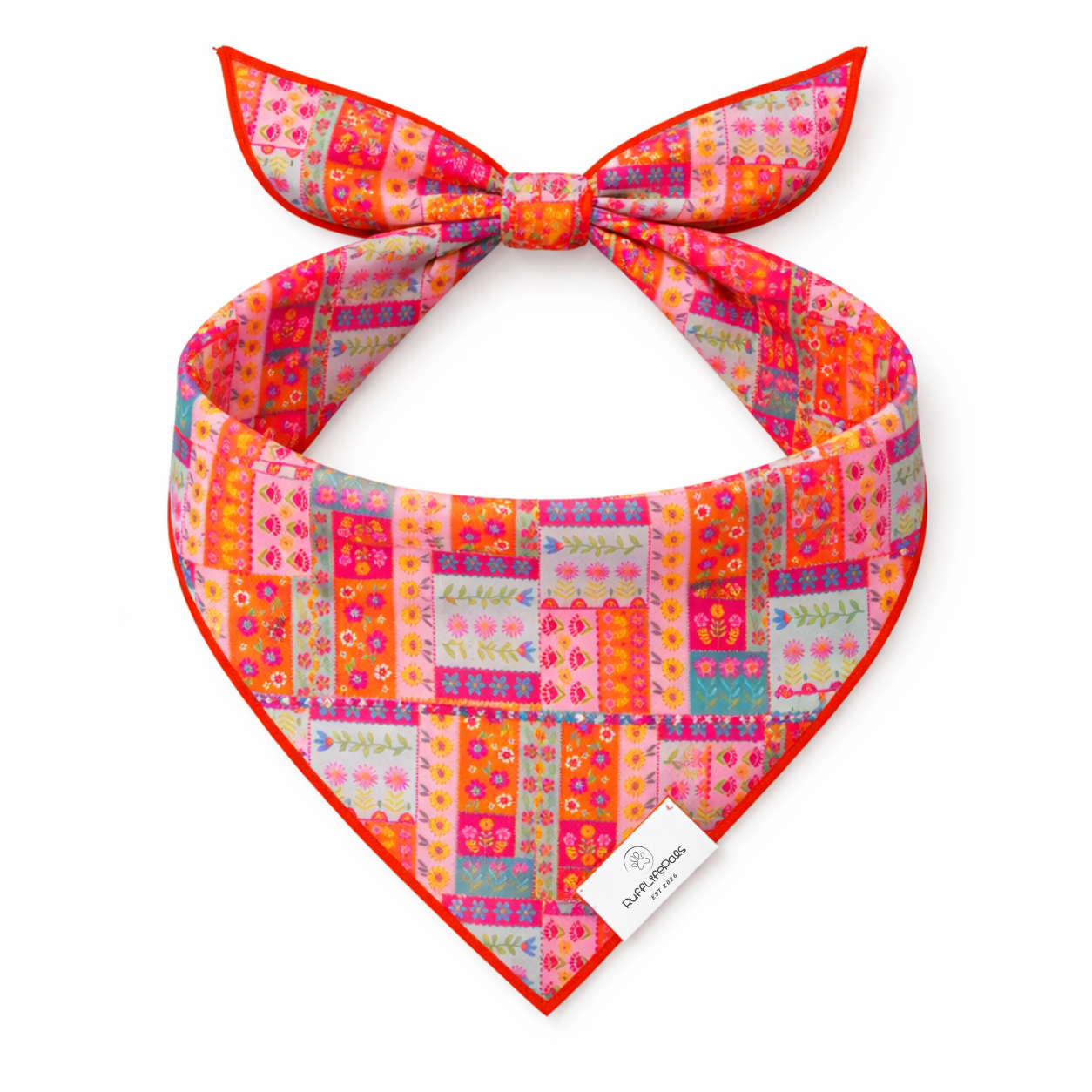 Floral Patchwork Dog Bandana