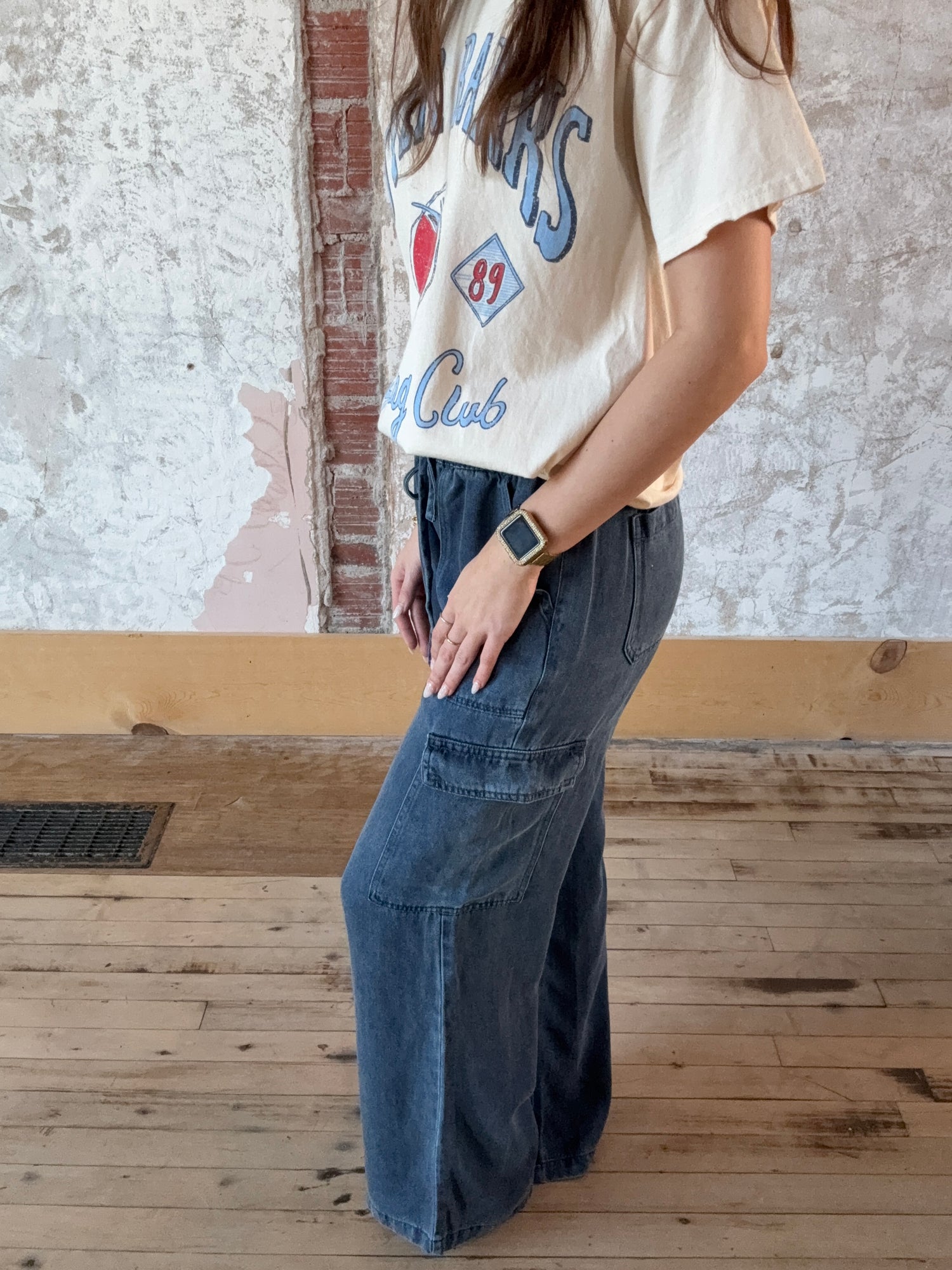Rhoda Denim Cargo Pants