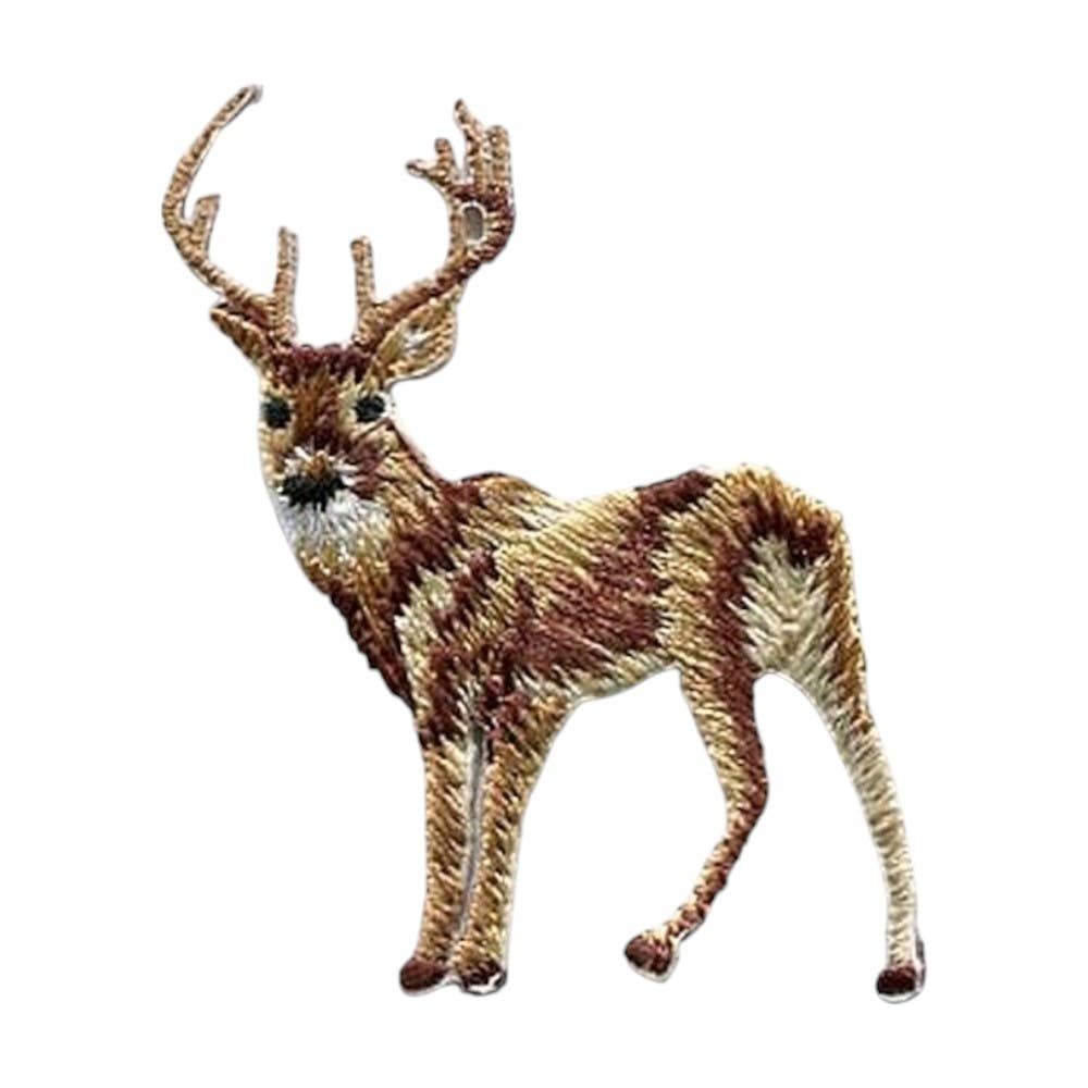 Small White Tail Deer Full Body Iron on Patch
