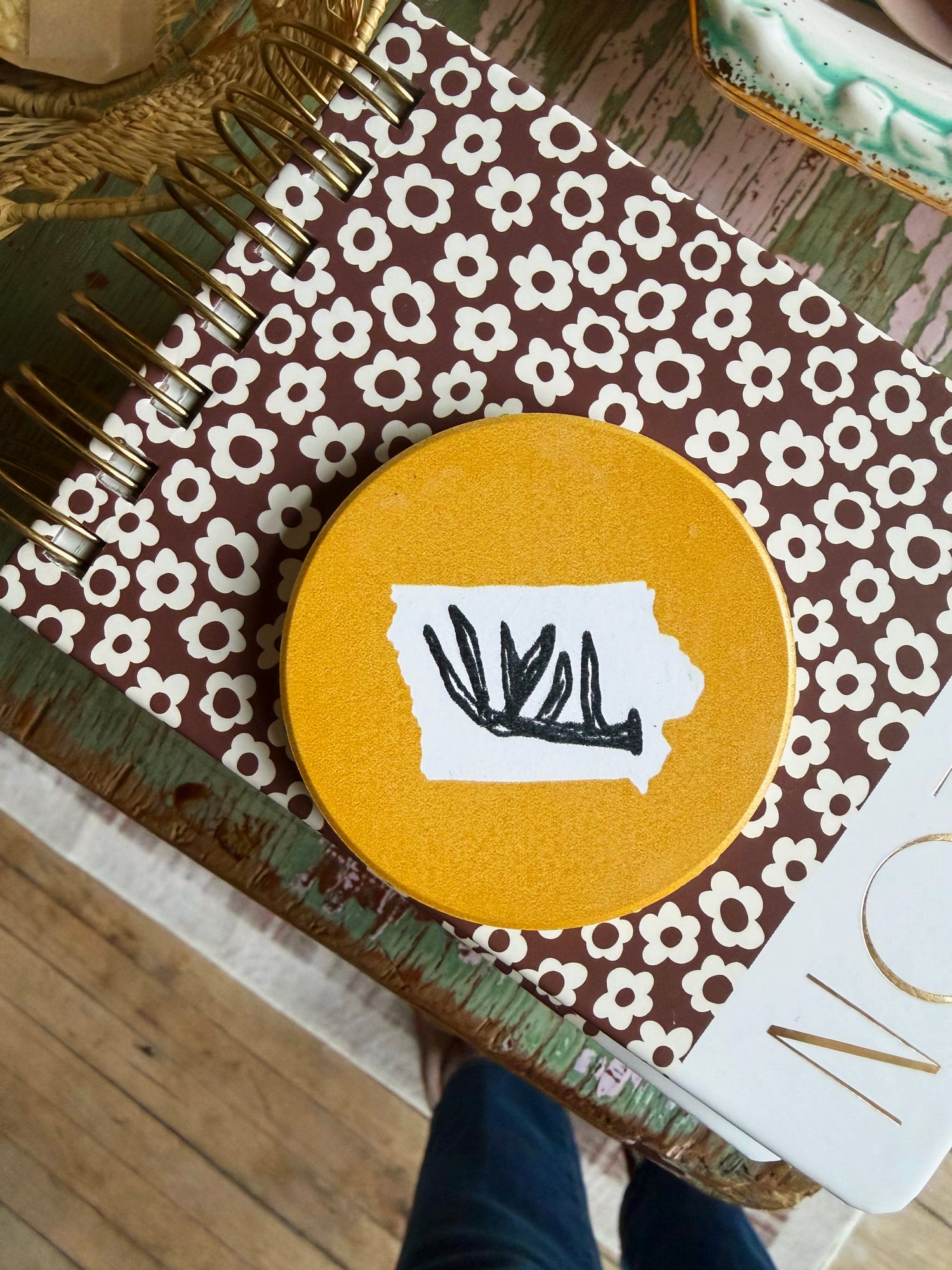 Iowa Antler Car Coaster