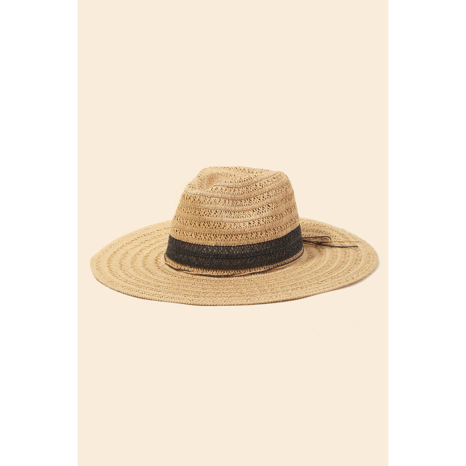 Straw Braided Ribbon Strap Sun Hat