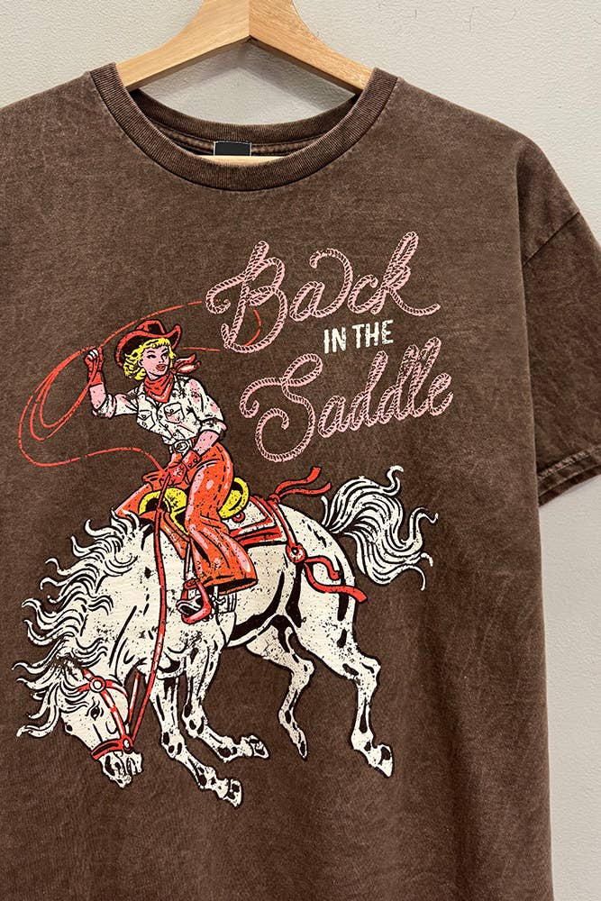 Back in the Saddle Mineral Tee