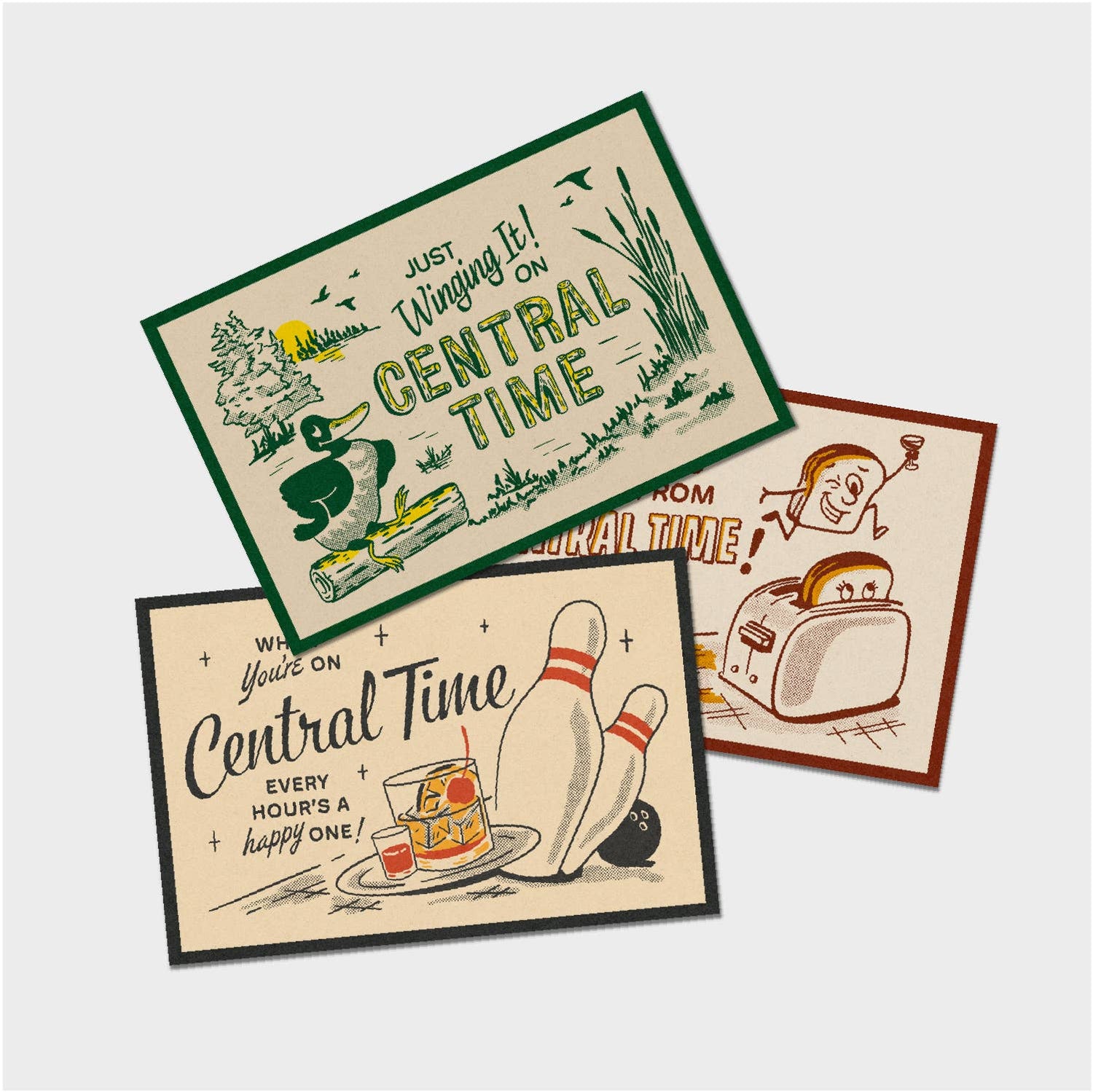 Central Time Postcards (Assorted 6 pack)