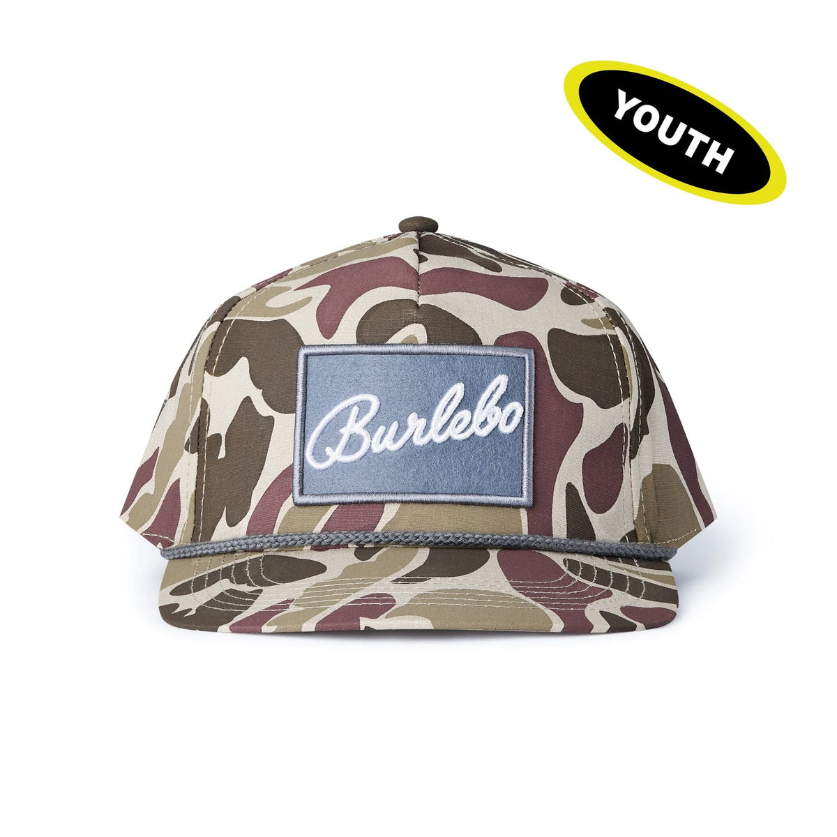 Youth Burlebo Grey Patch Camo Cap