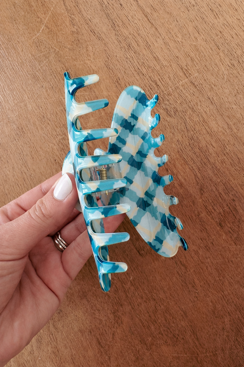 Large Checker Hair Clips | 3 Styles