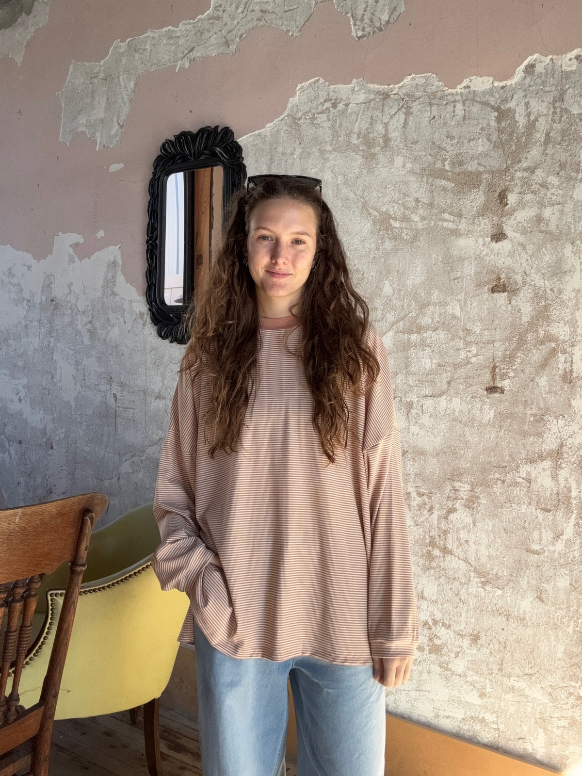 Kenzie Striped Long Sleeve Top