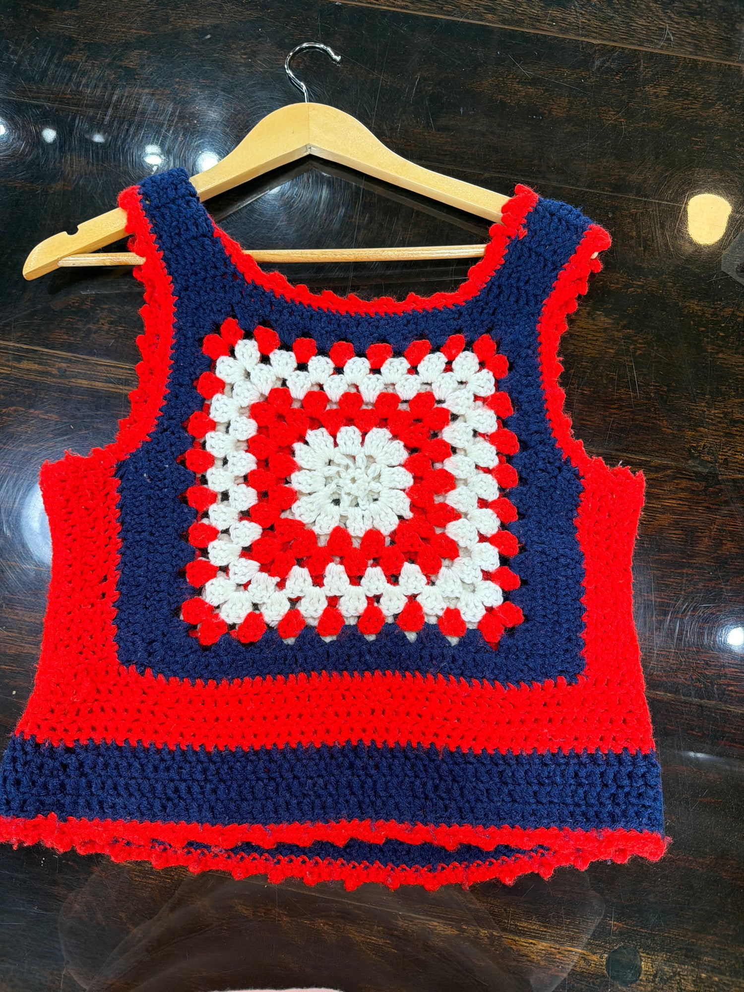 VINTAGE // crocheted top