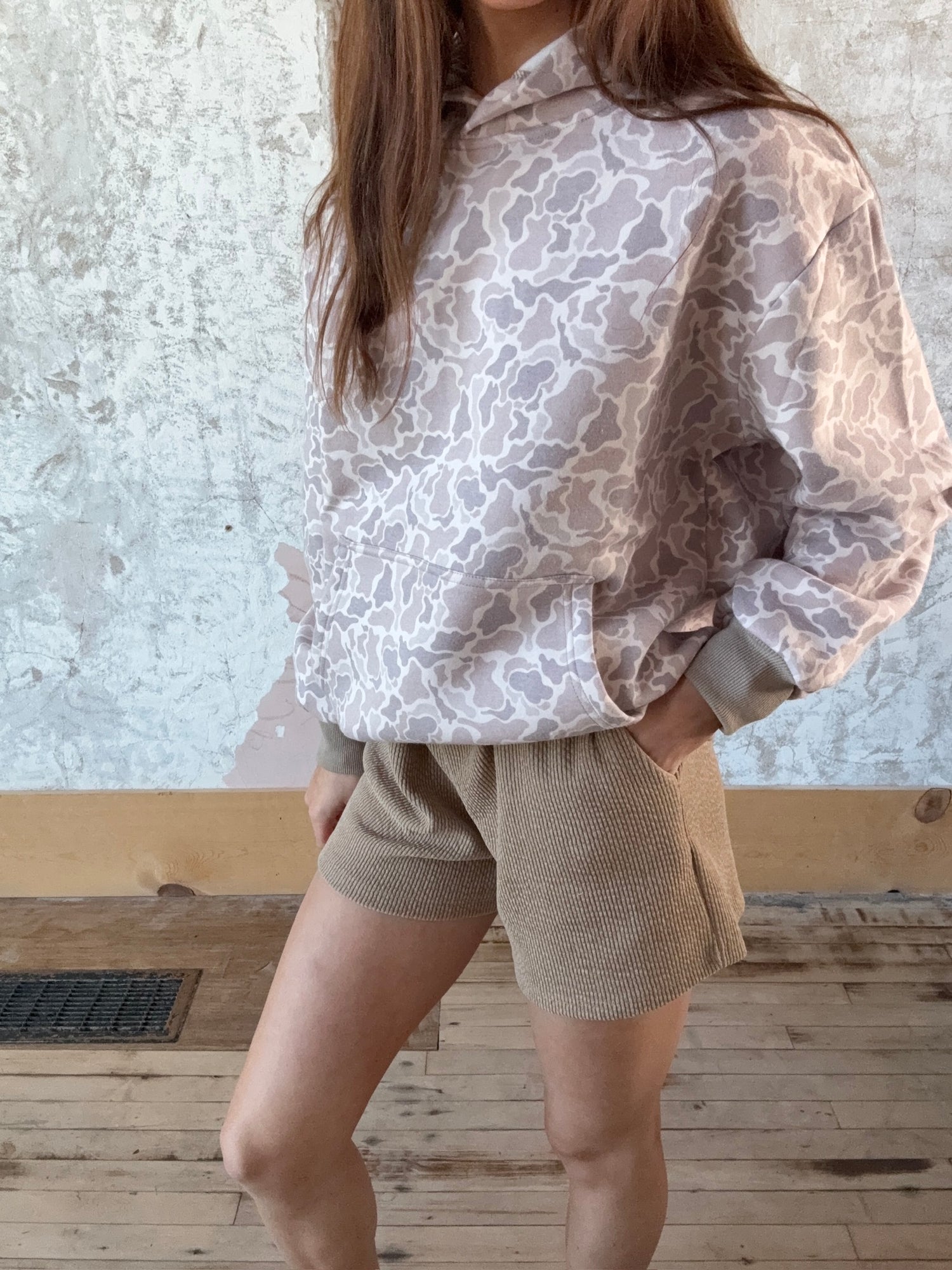 Ribbed Shorts With Pockets