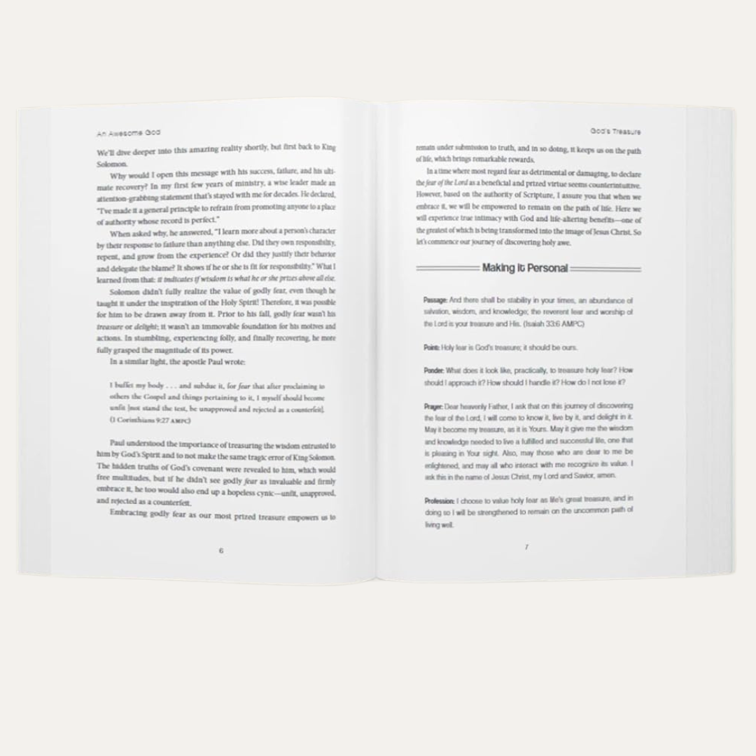 The Awe of God : The Astounding Way a Healthy Fear of God Transforms Your Life Book