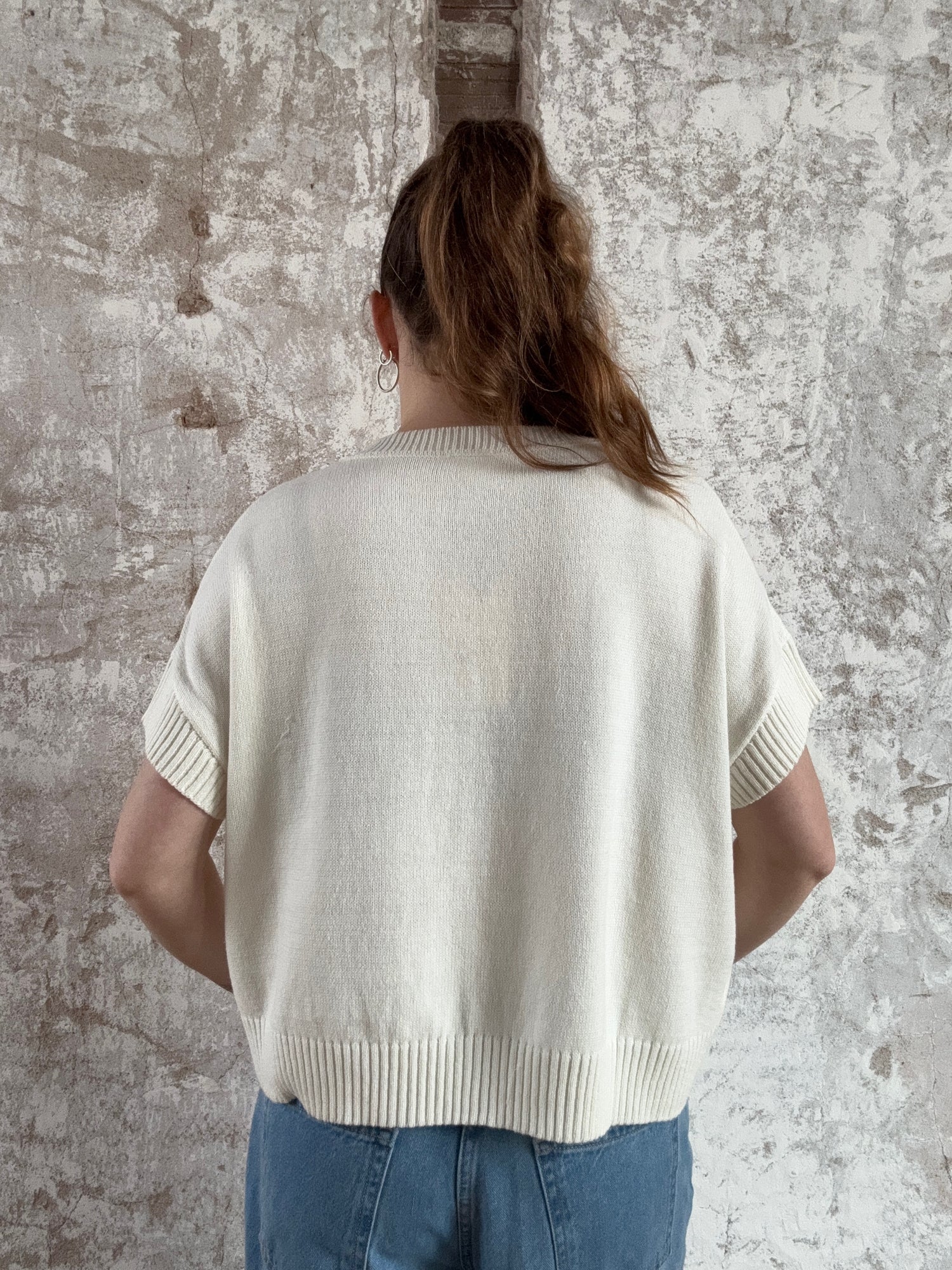 Crew Neck Lemon Sweater