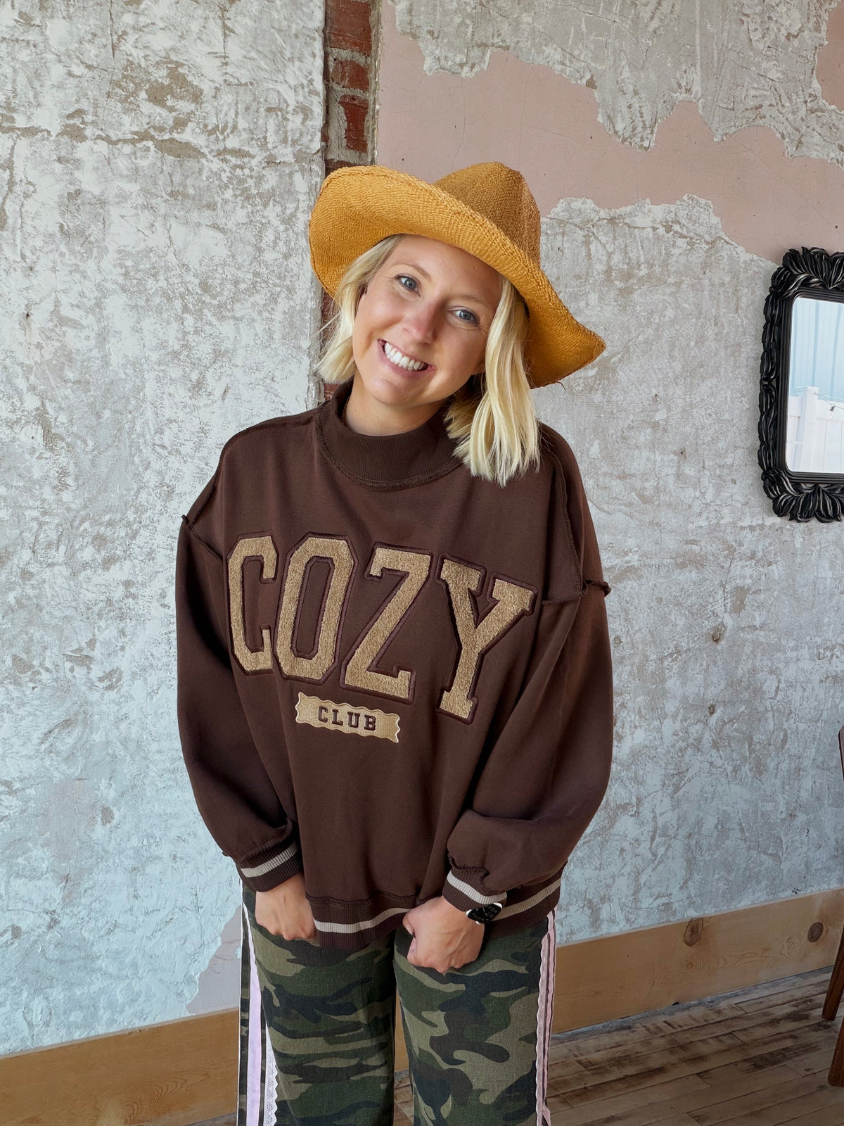 Cozy Club Mockneck Sweatshirt