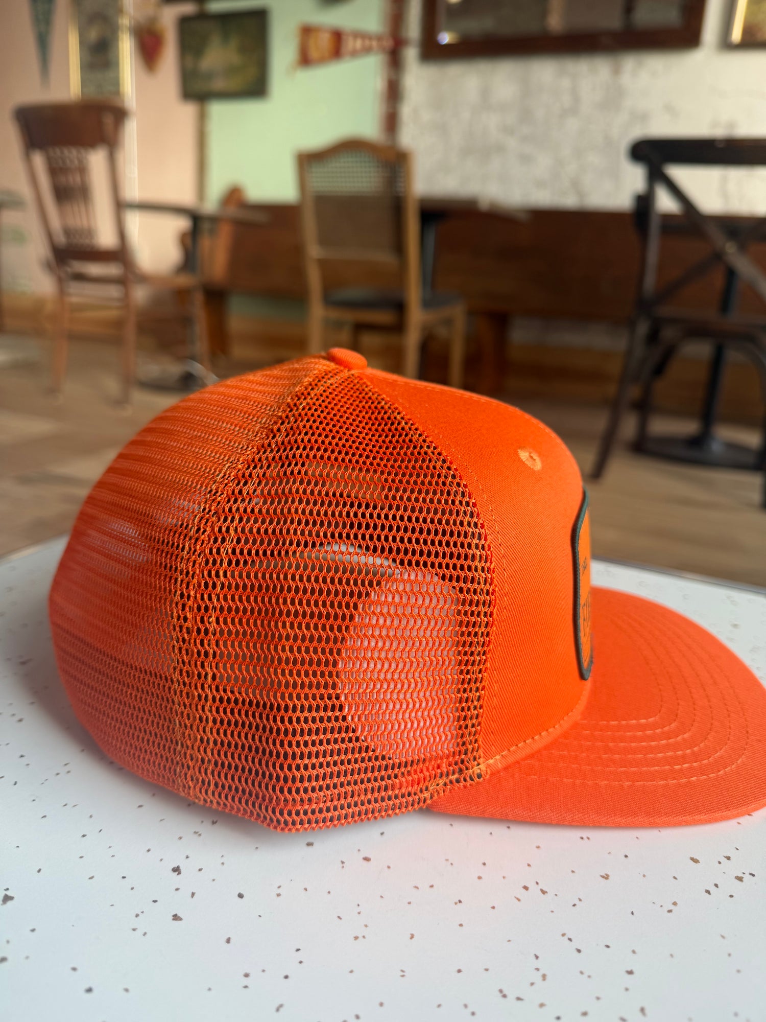Hunter Orange Fieldstone Mesh Back Hat