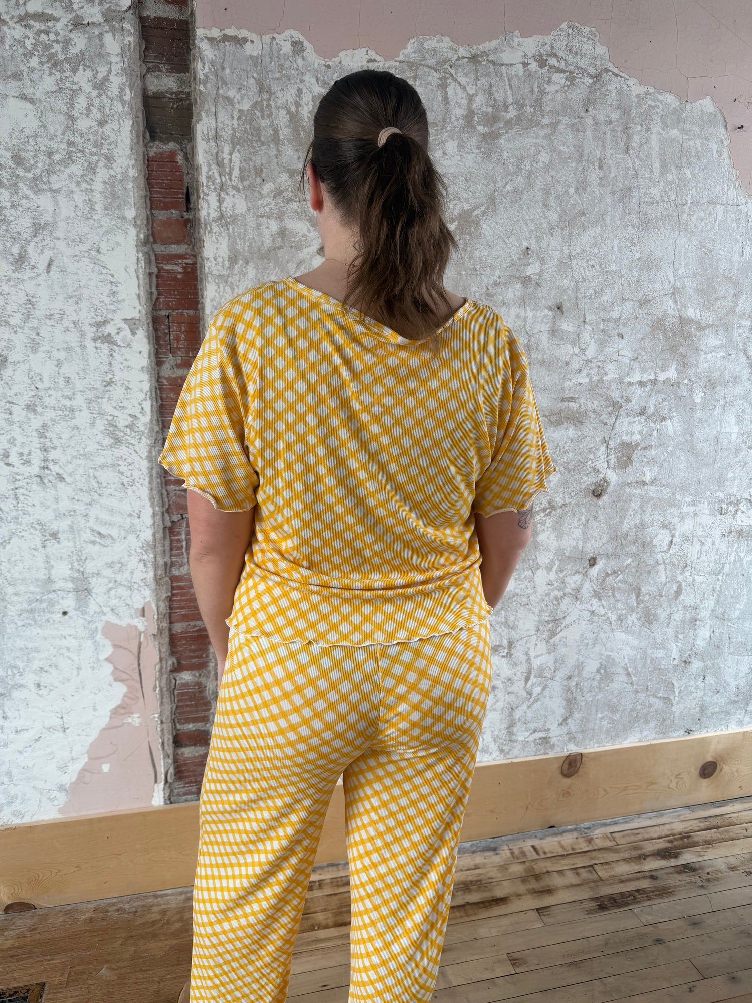 Hello Sunshine Ribbed Pajama Set