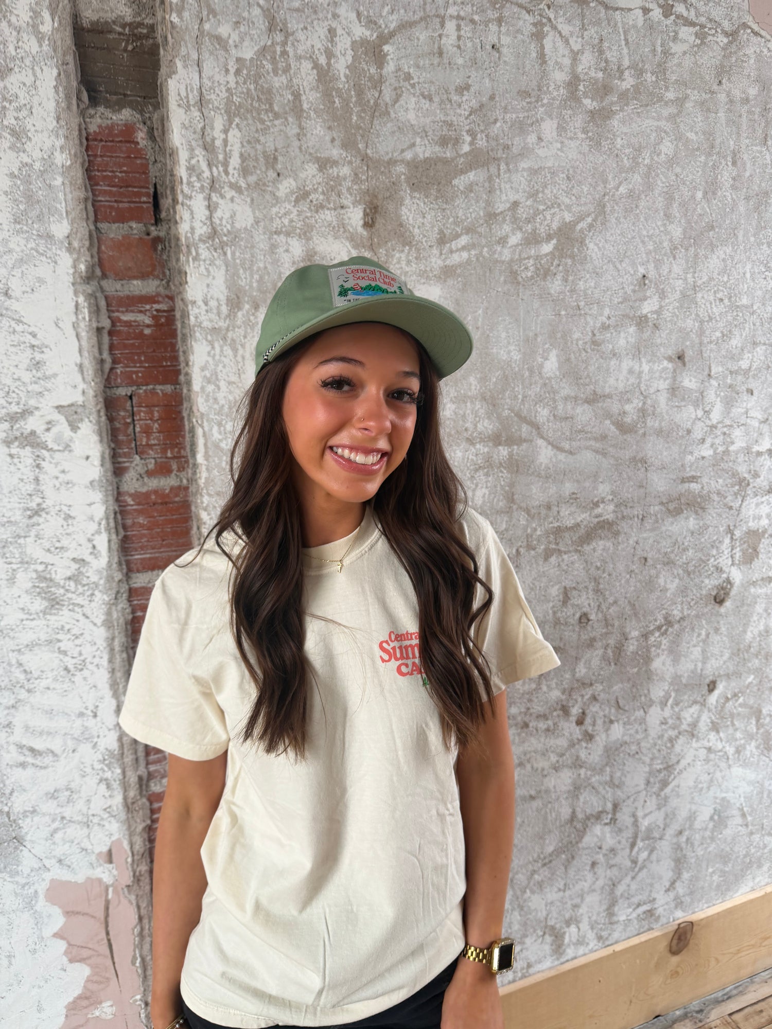 Central Time Summer Camp Vintage Linen Heavyweight Tee