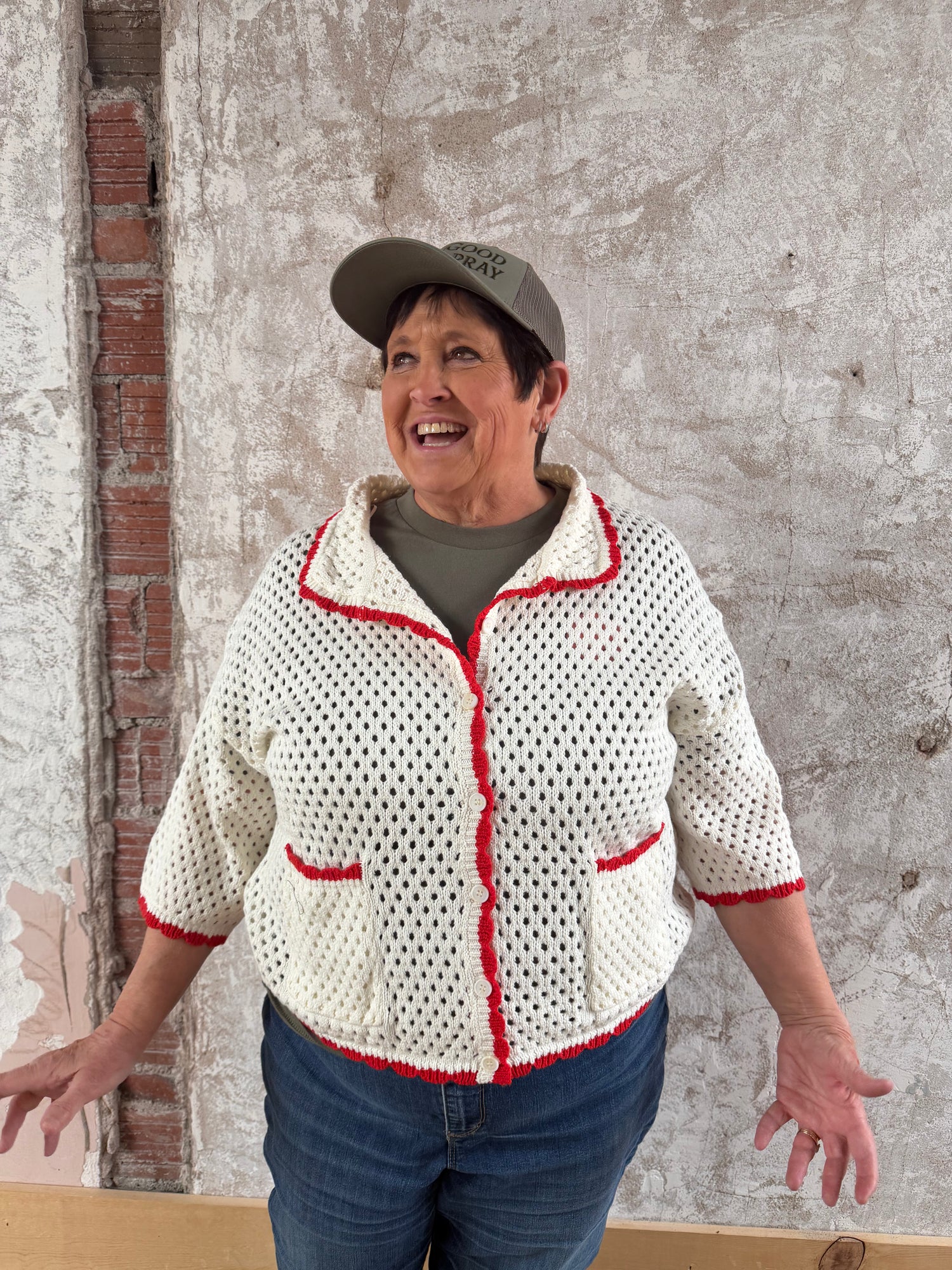 Urban Vibe Crochet Sweater Top