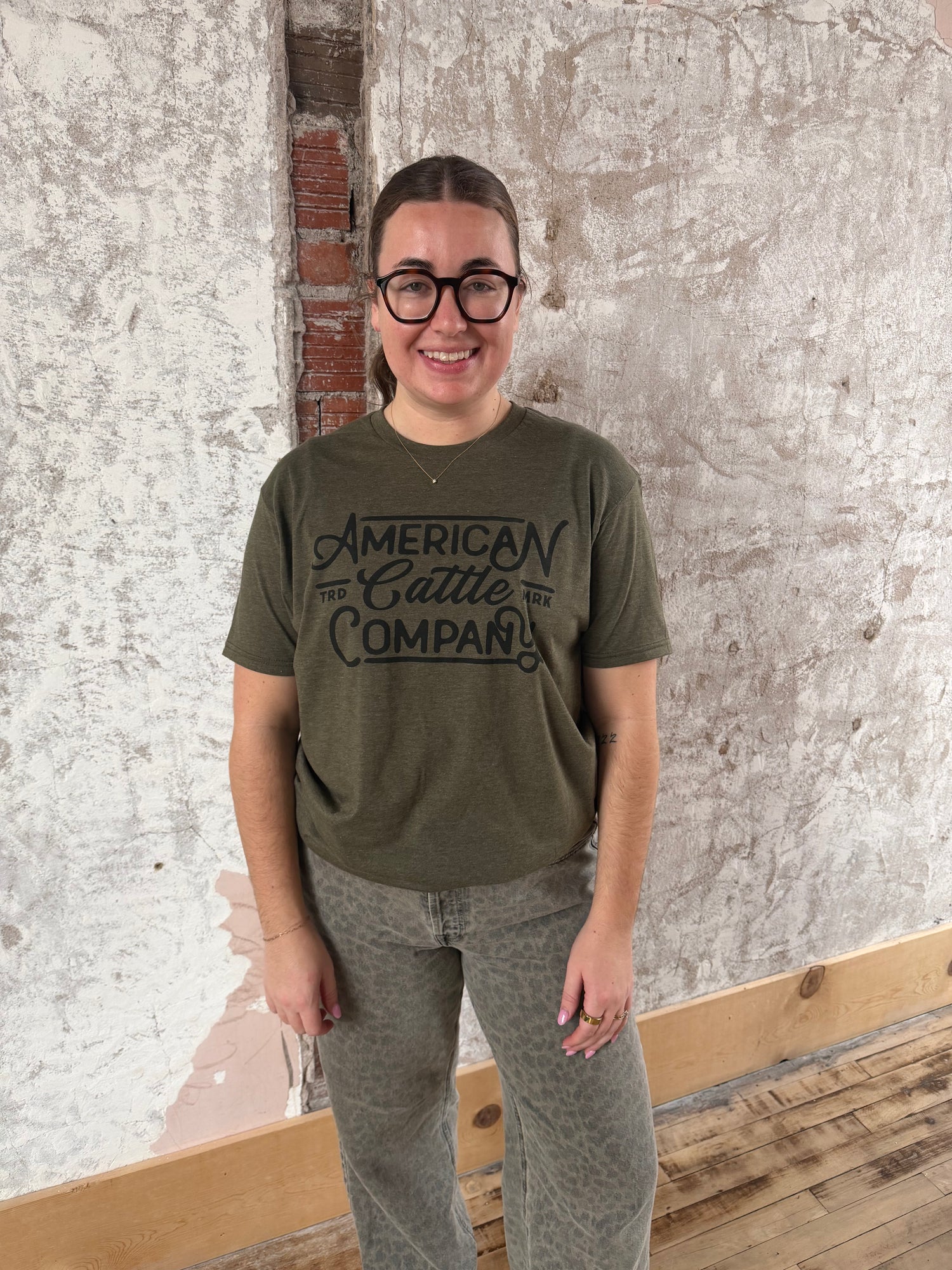 American Cattle Company Script Tee