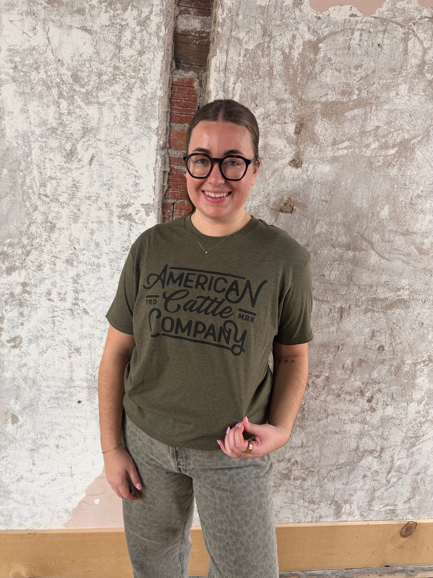 American Cattle Company Script Tee
