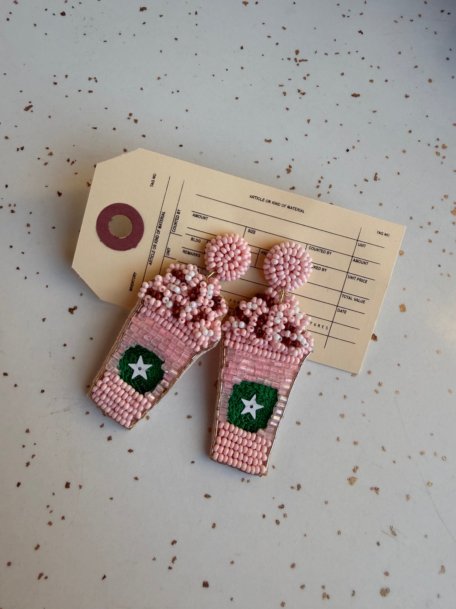 Pink Latte Earrings