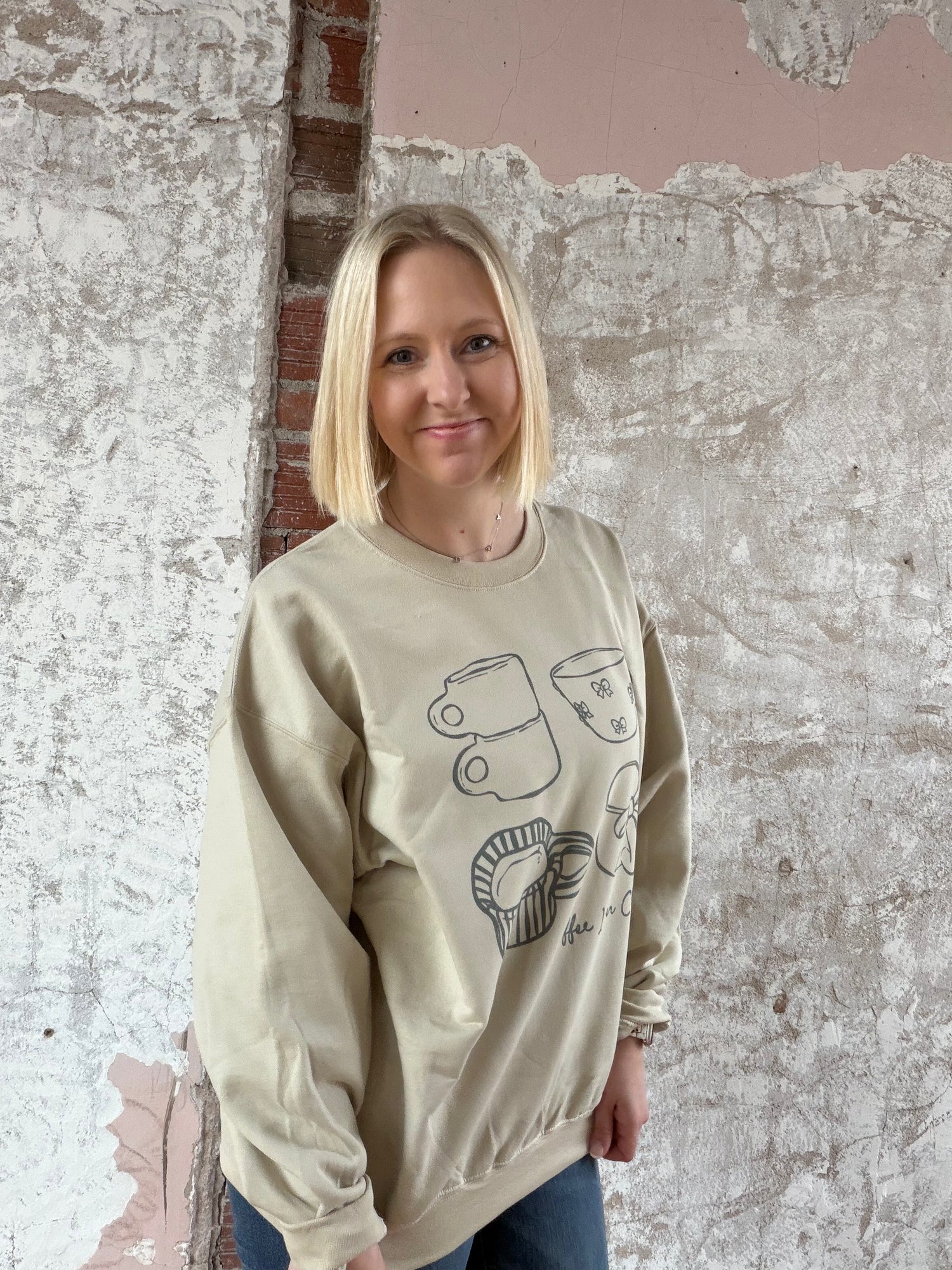 Coffee Lover Club Crew Neck Sweatshirt