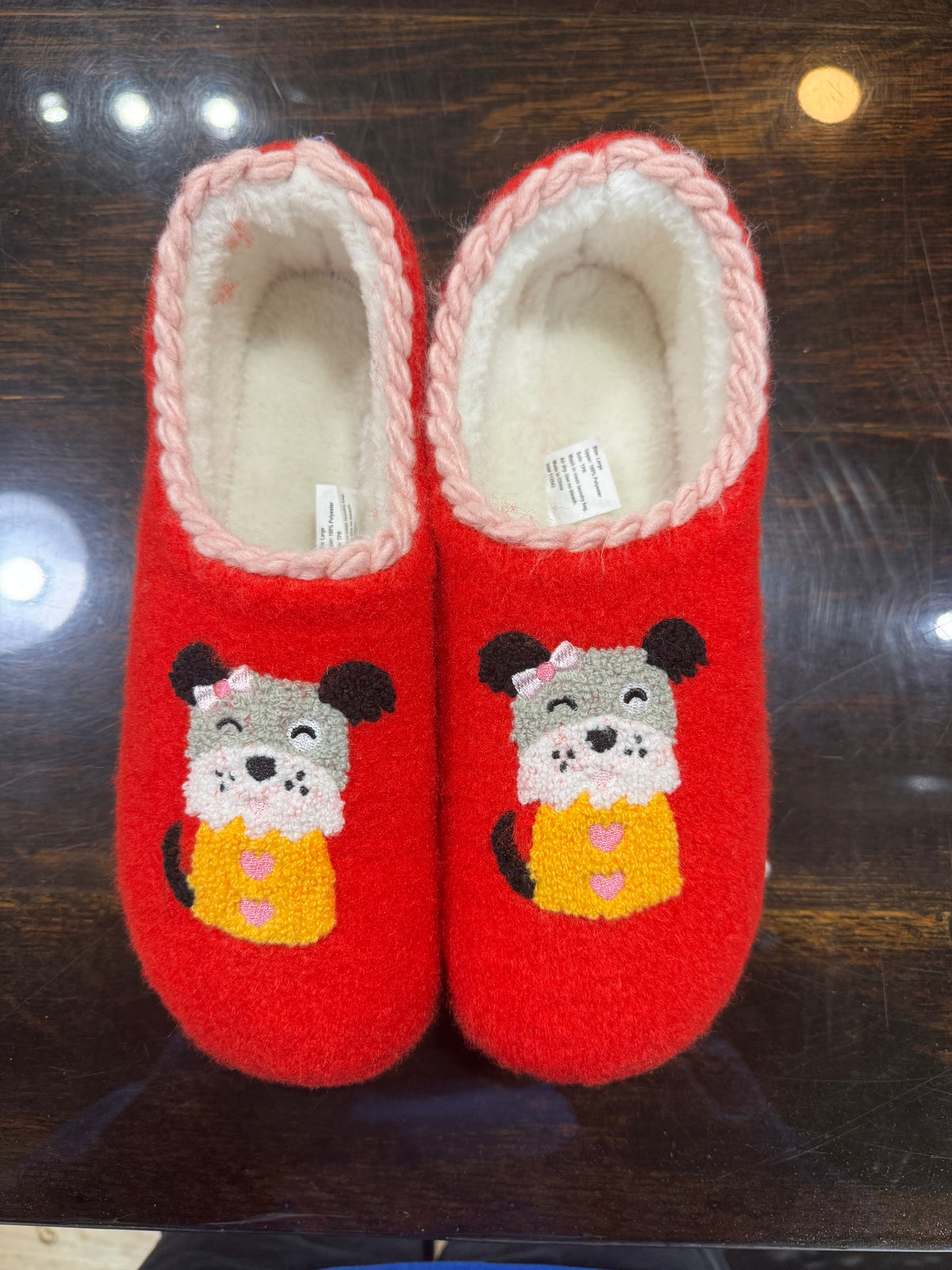 Womens Whimsy Dog Slippers