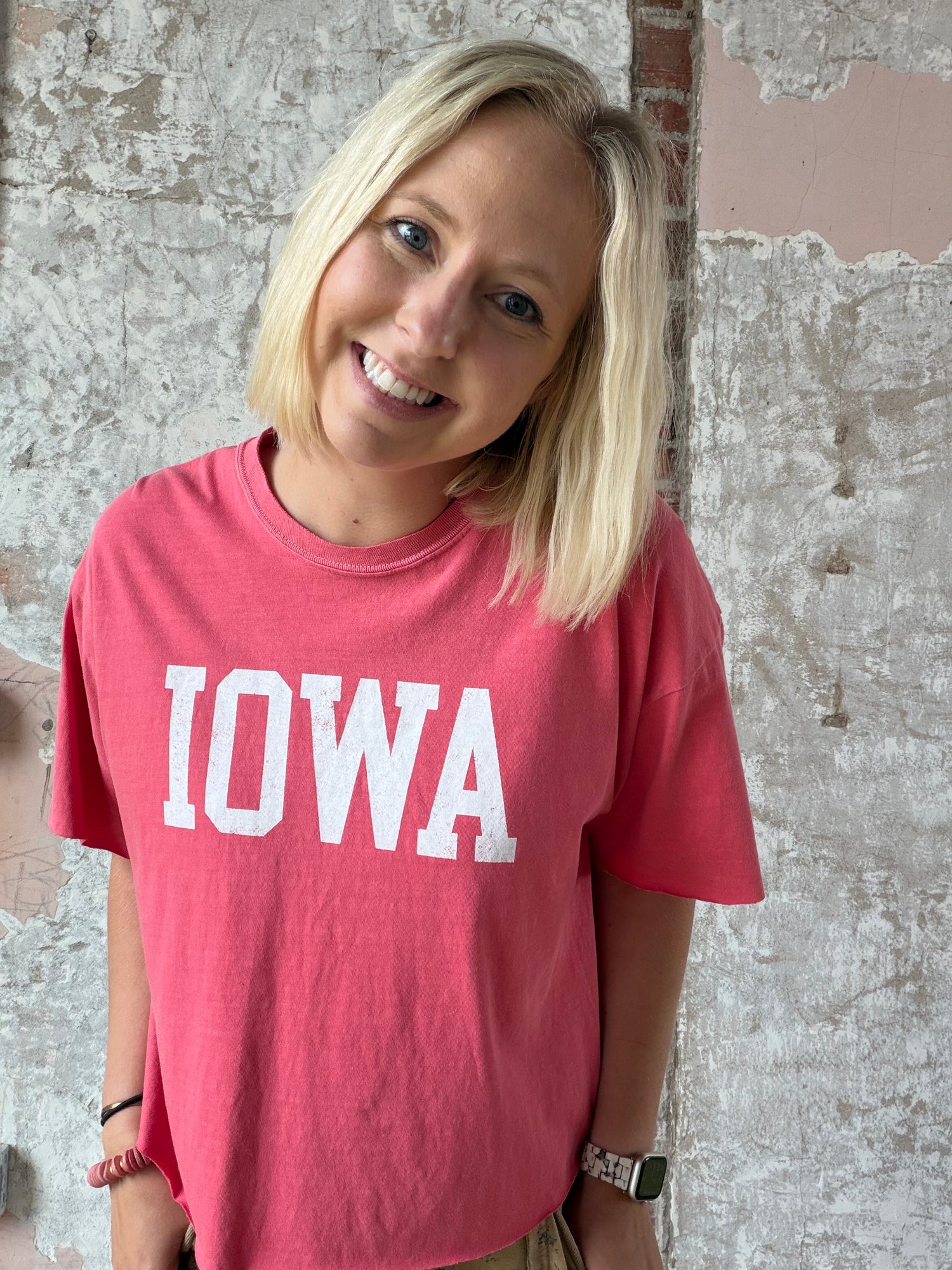 Iowa Vintage Graphic Crop Top