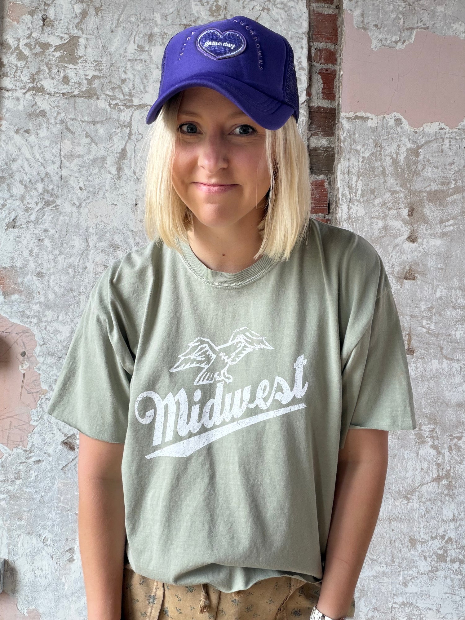Midwest Vintage Graphic Crop Top