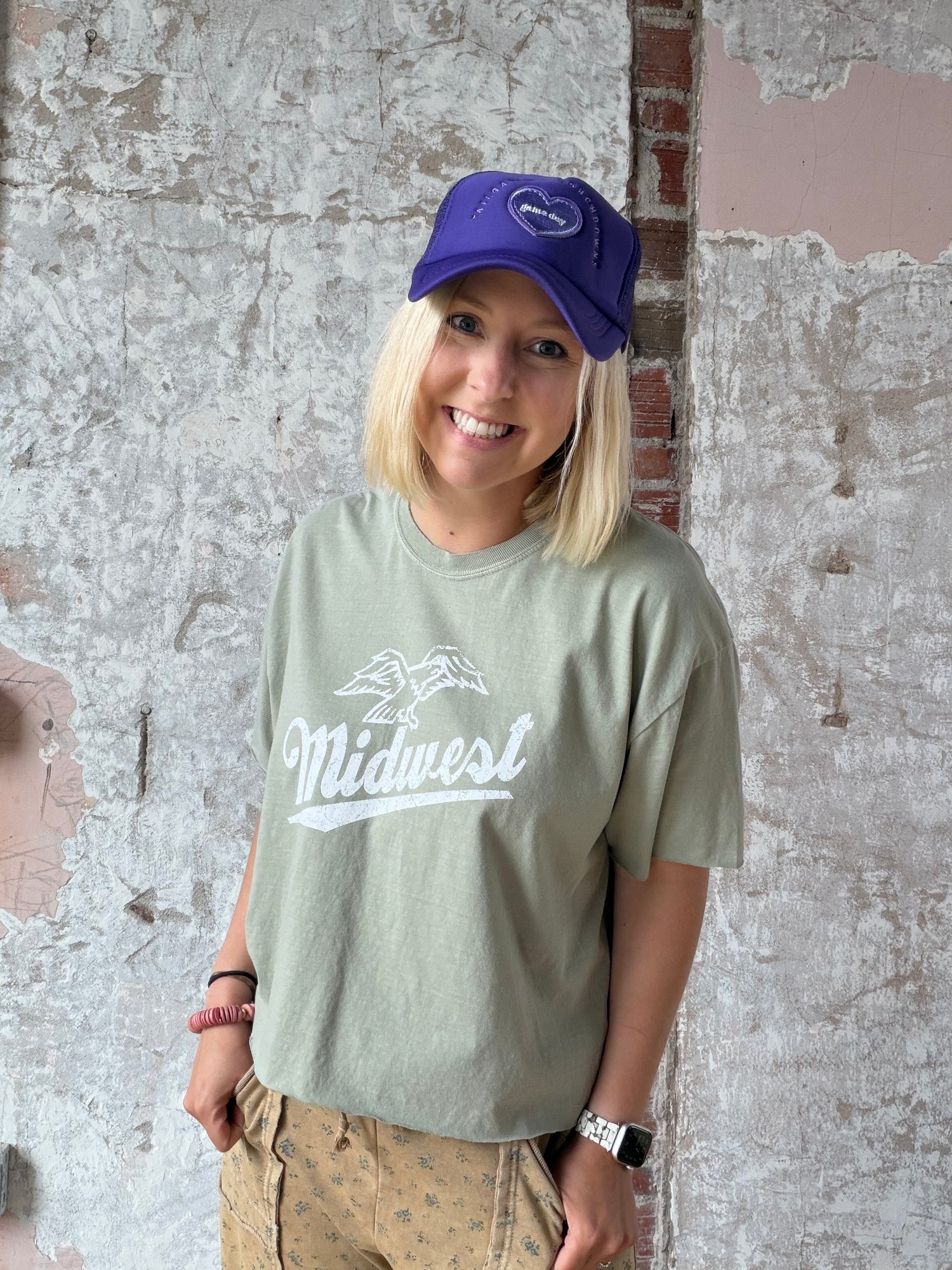 Midwest Vintage Graphic Crop Top