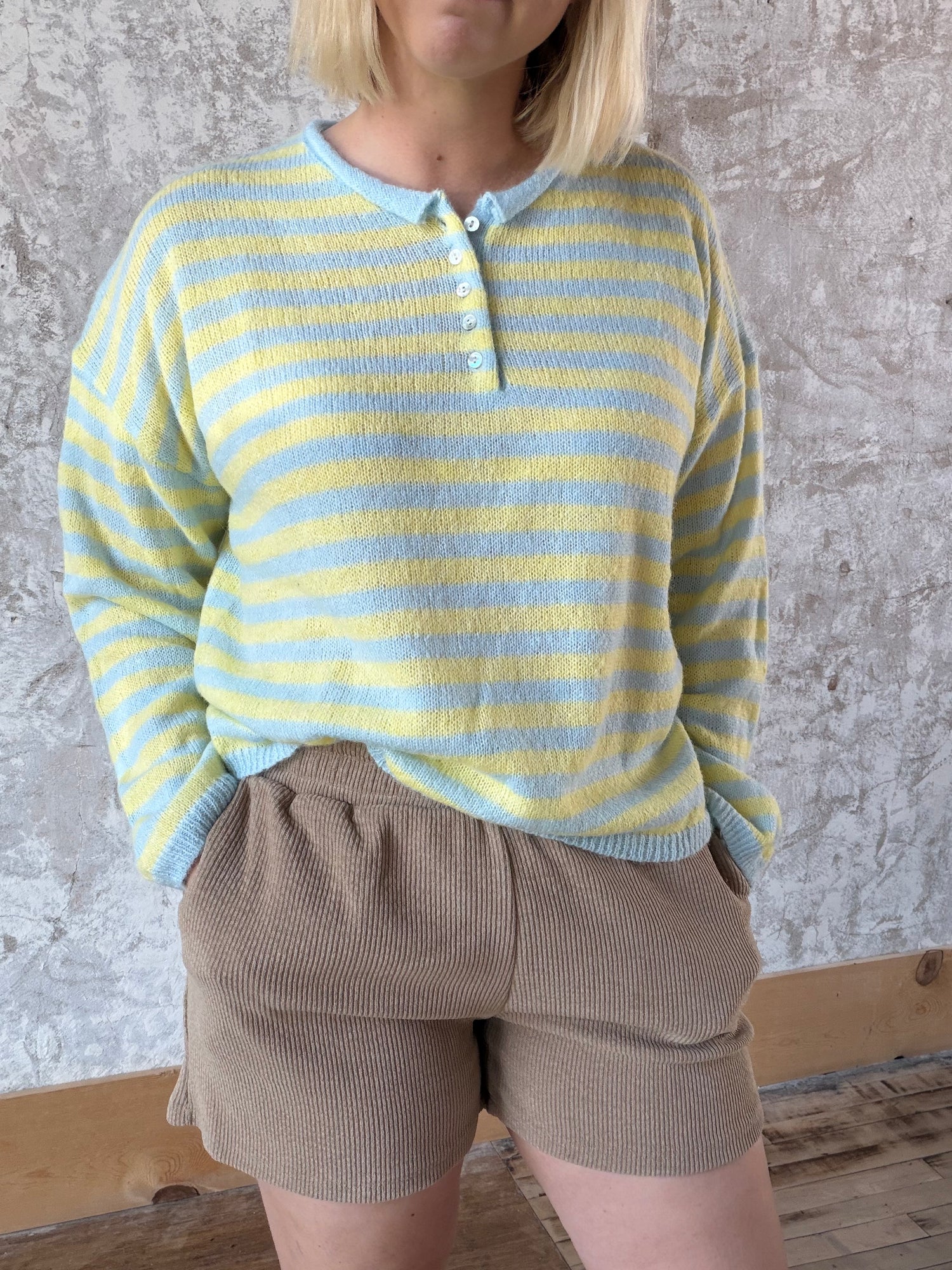 Ribbed Shorts With Pockets