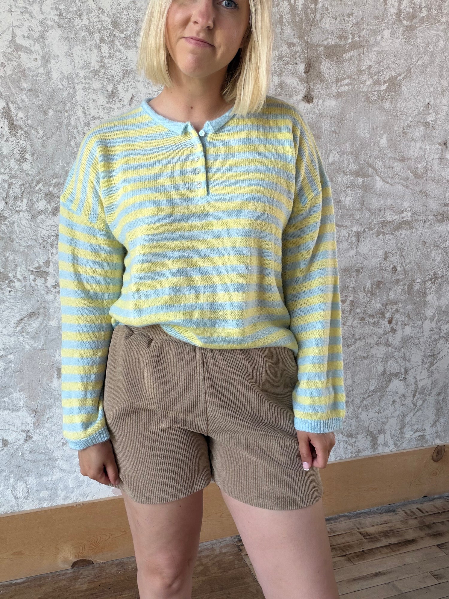 Ribbed Shorts With Pockets