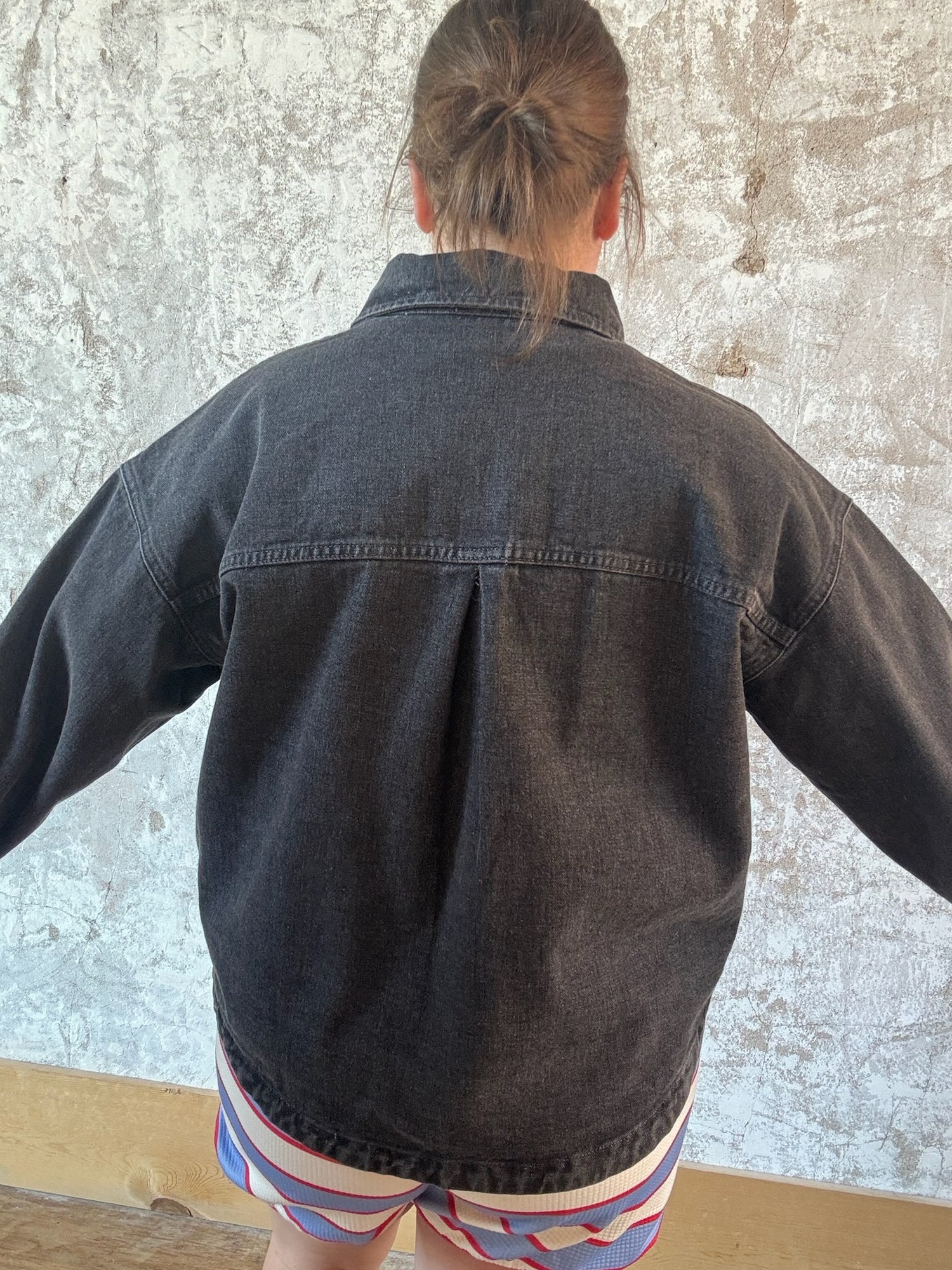 Vintage Black Denim Jacket