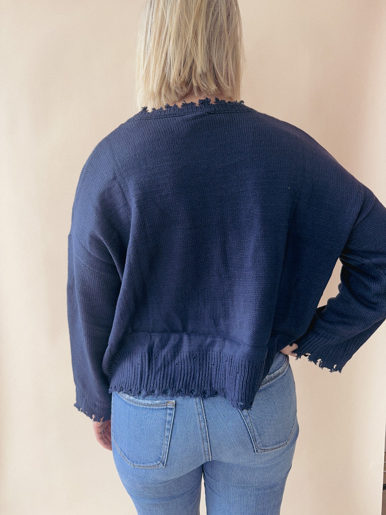 Distressed Old Glory Graphic Sweater