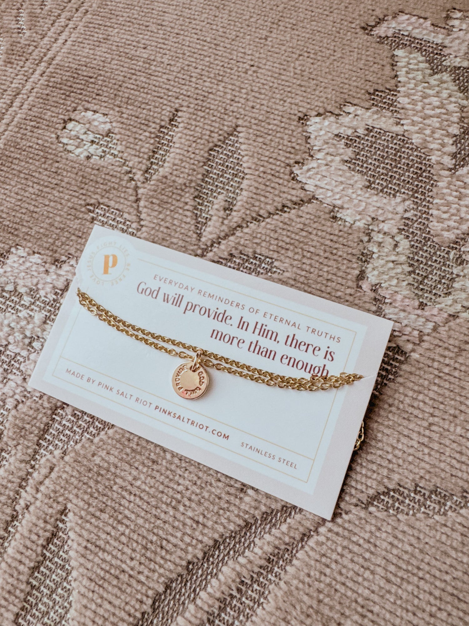 God Will Provide Gold Necklace