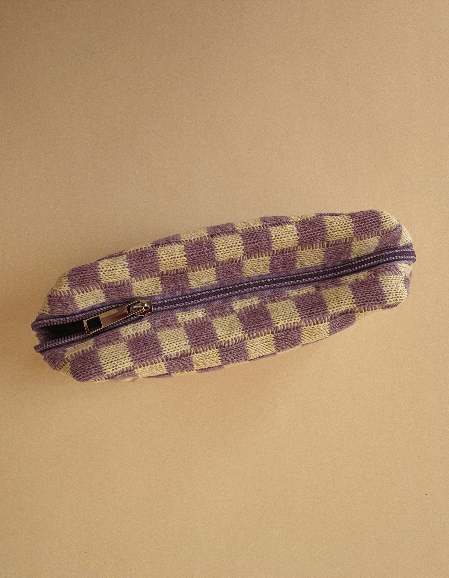 Checker Makeup Cosmetic Pouch Bag