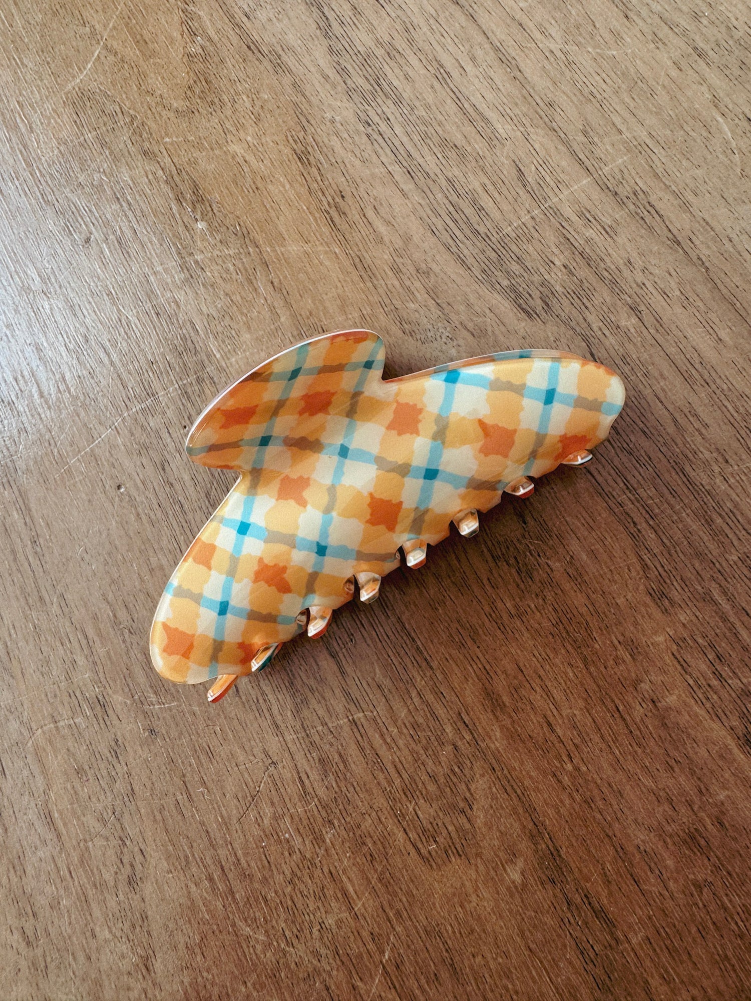 Large Checker Hair Clips | 3 Styles