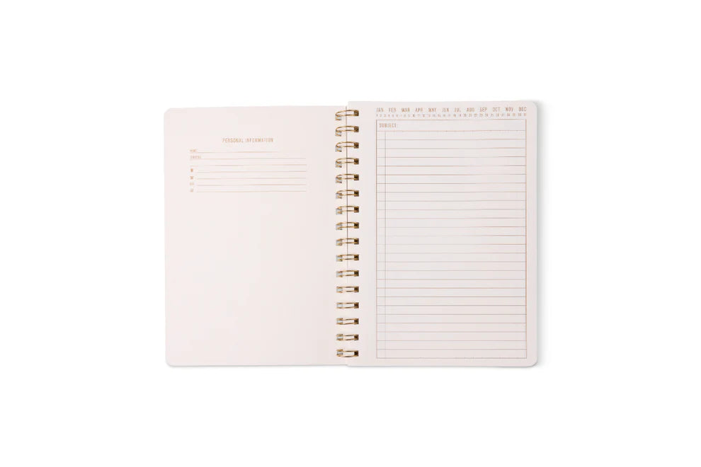 Small Blue Lattice Notebook