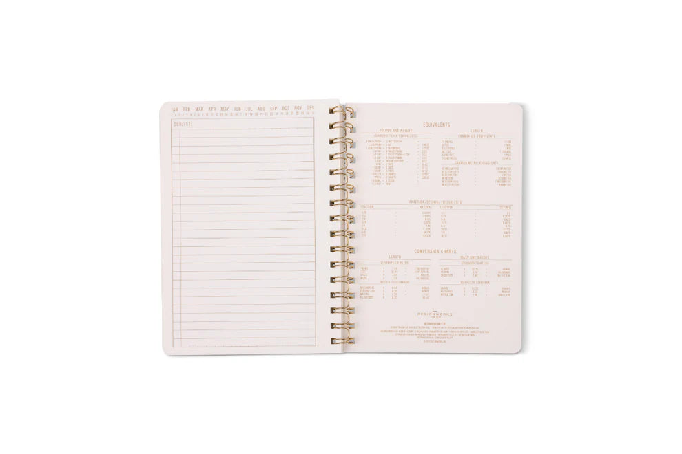 Small Blue Lattice Notebook