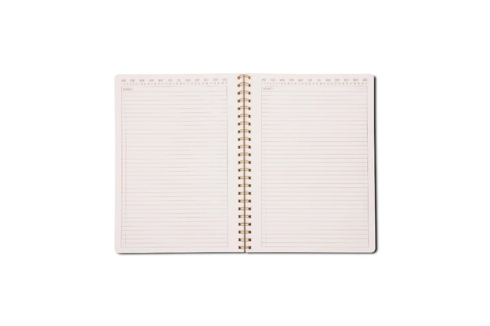Large Orange Check Notebook
