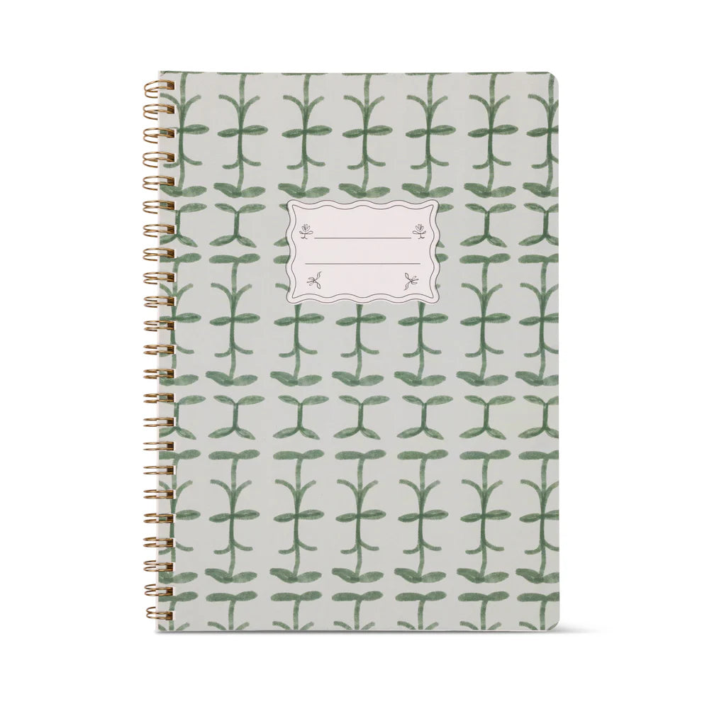 Large Green Vine Notebook