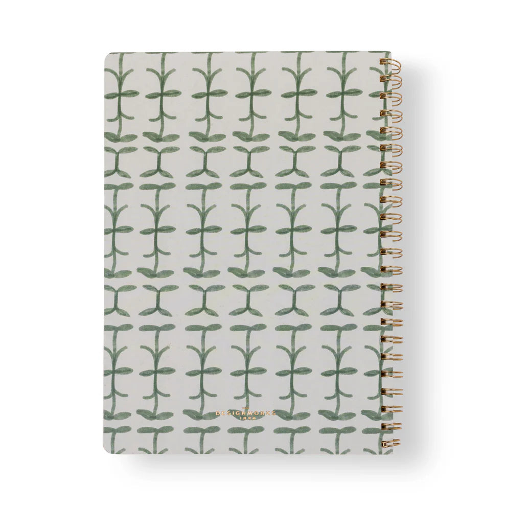 Large Green Vine Notebook