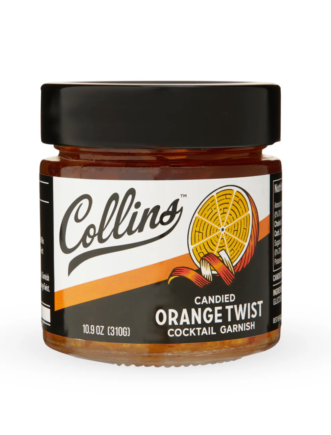 Orange Twists Cocktail Garnish Jar