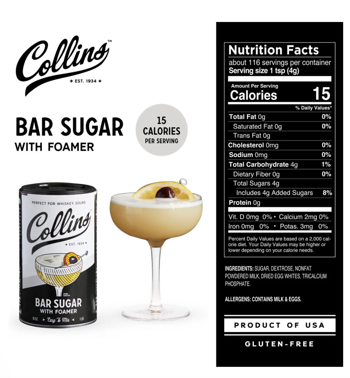 Bar Sugar with Foamer