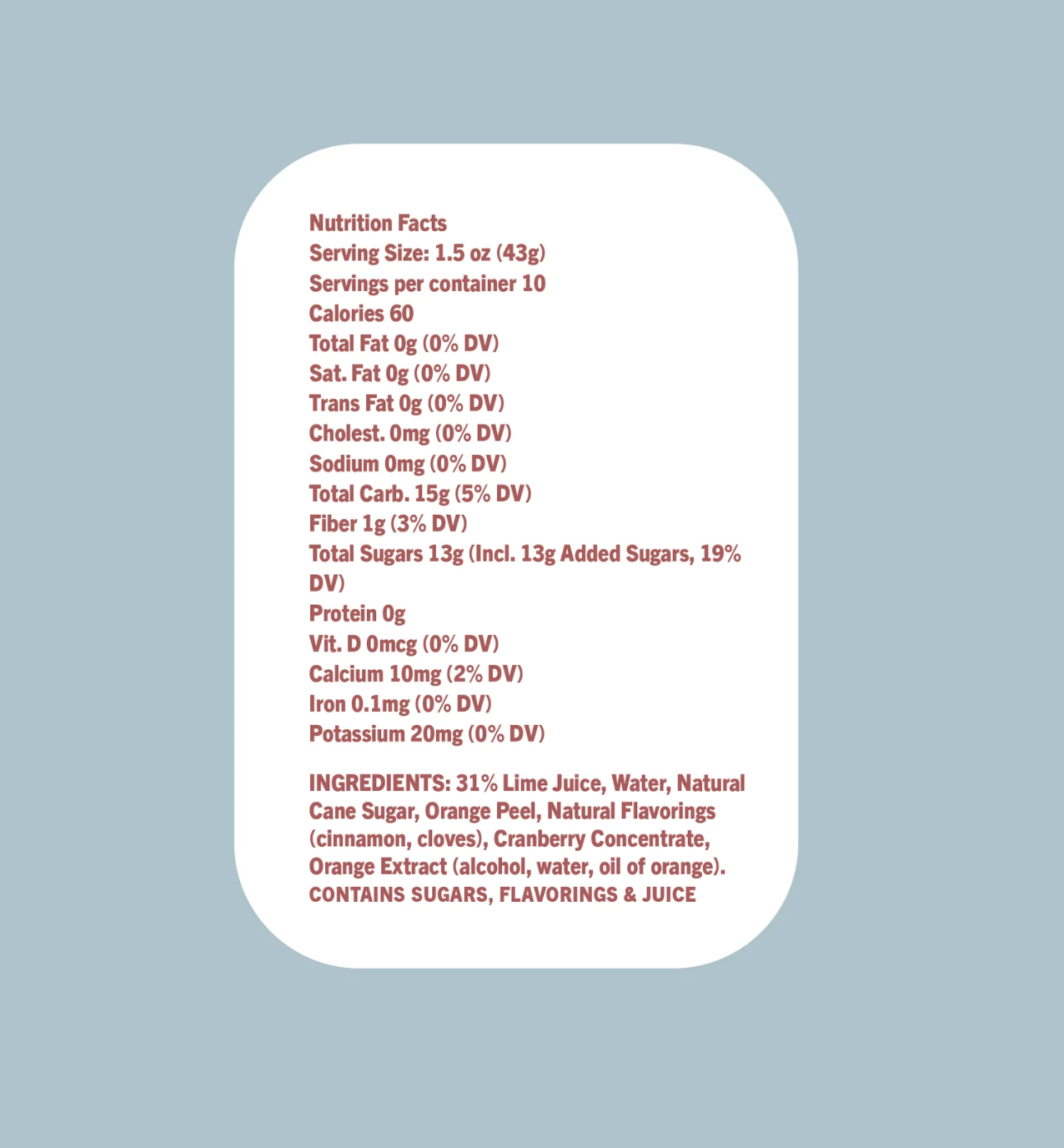 Cranberry Cosmo Mixer