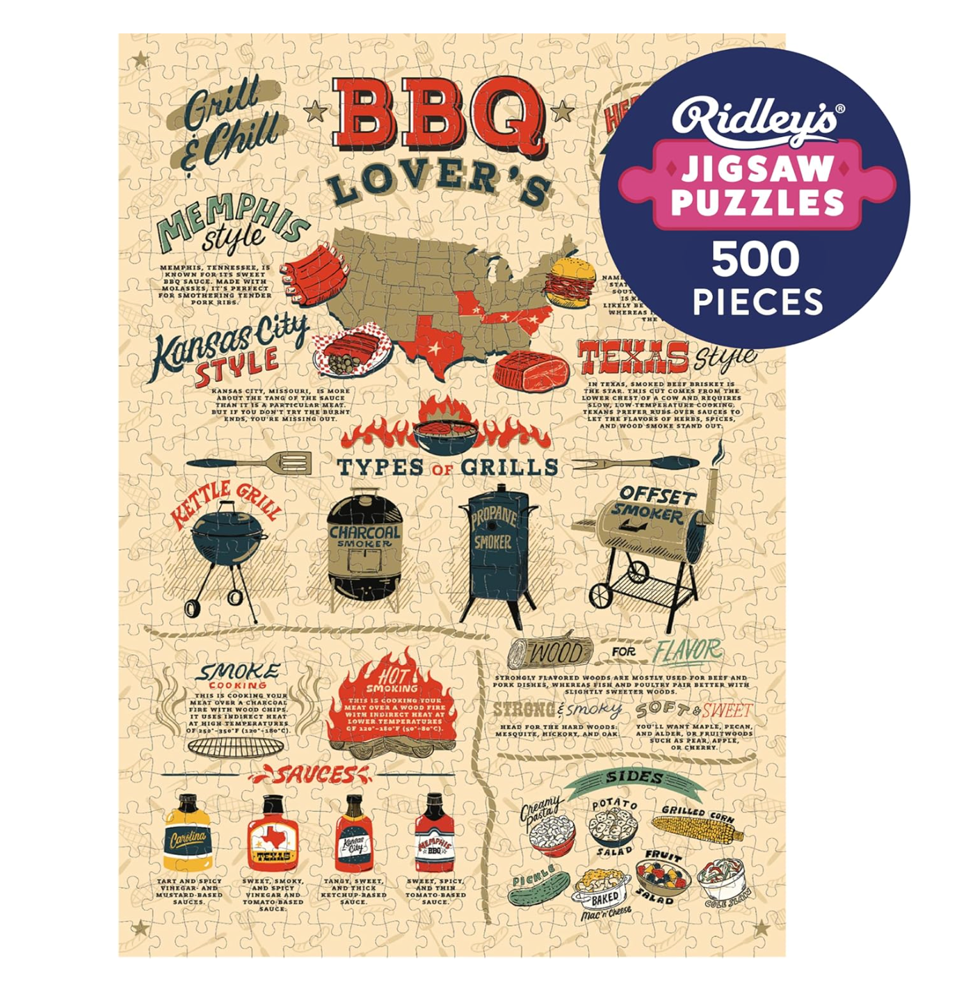 BBQ Lovers 500 Piece Puzzle