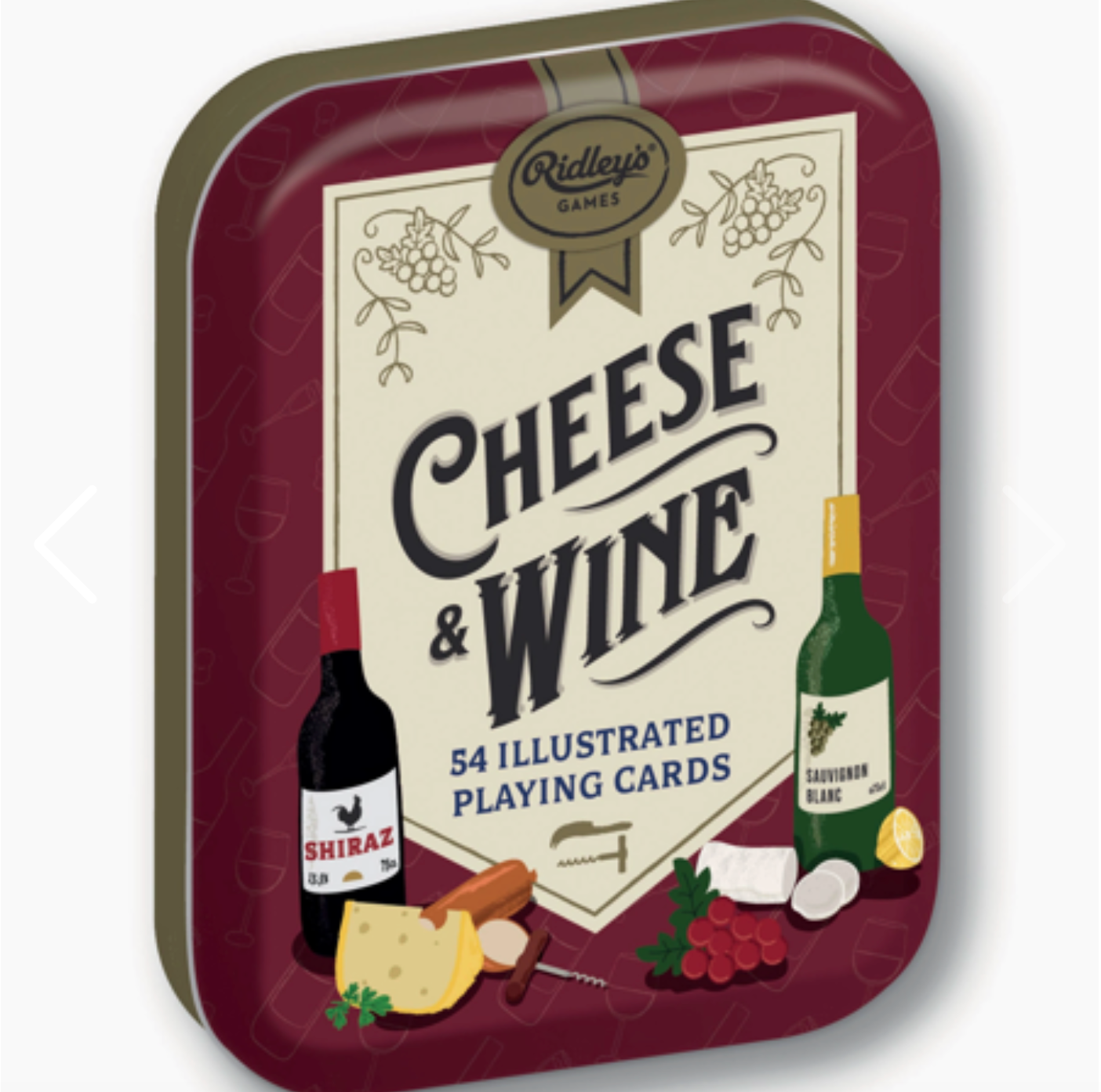 Cheese and Wine Playing Cards