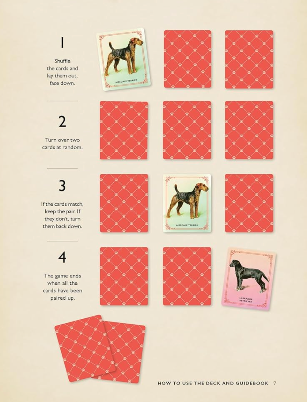 Vintage Dogs Guidebook and Matching Game